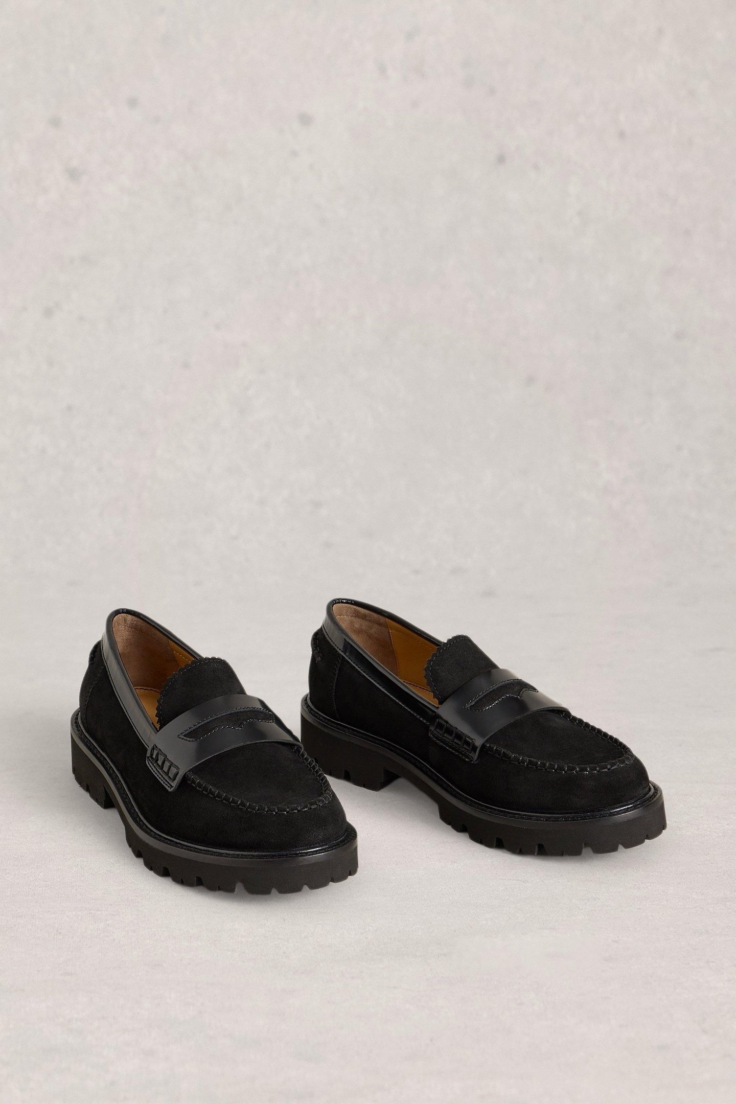 LAURA CHUNKY LOAFER PURE BLACK 1