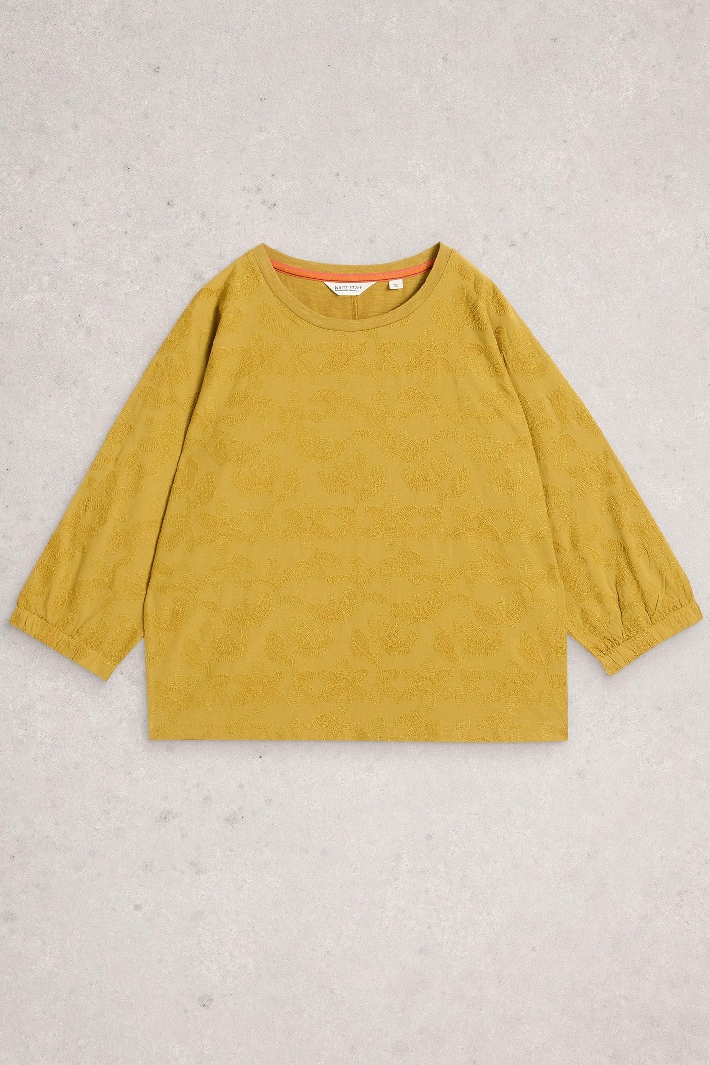 VANESSA FLORAL TOP MID CHARTREUSE 3