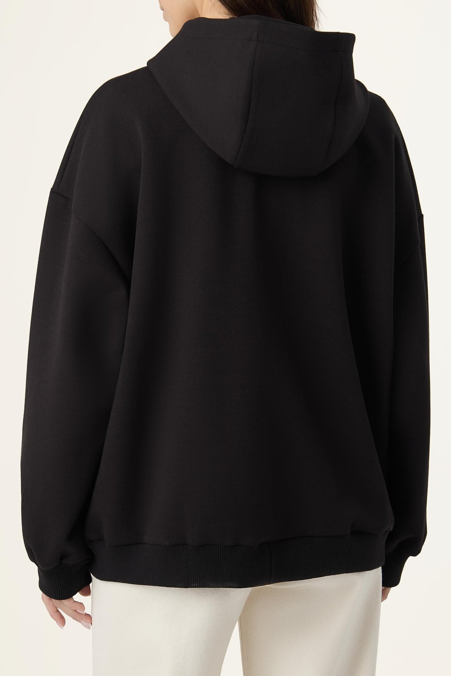 PAGANO OVERSIZED ZIP HOODIE BLACK 3
