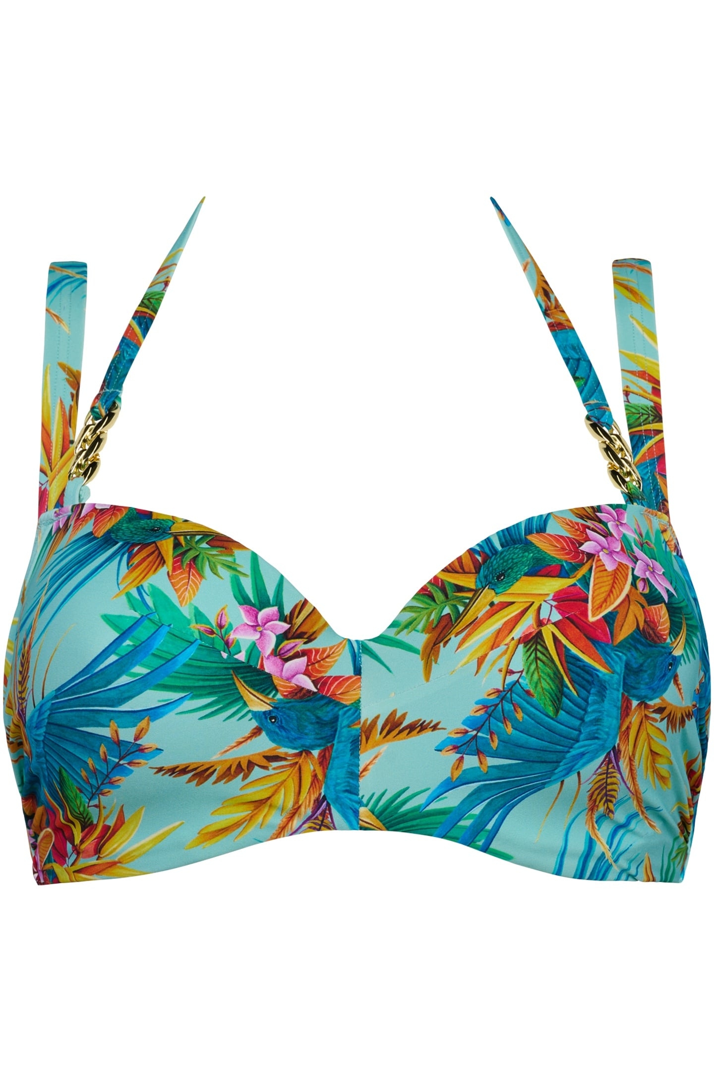 HULA HAKA AQUA SKY PLUNGE BALCONY BIKINI TOP 3