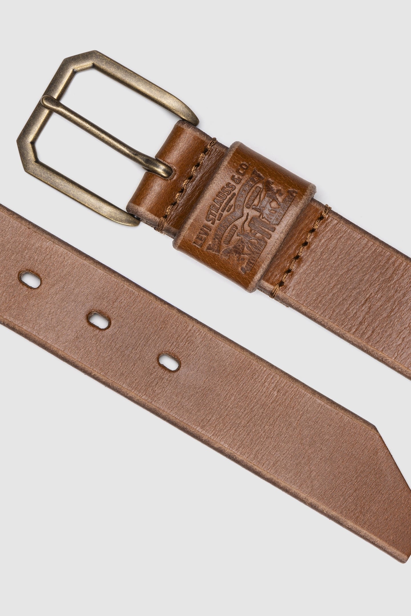 WIDE LOOP TWO HORSE BELT TOBACCO LICFFC 3