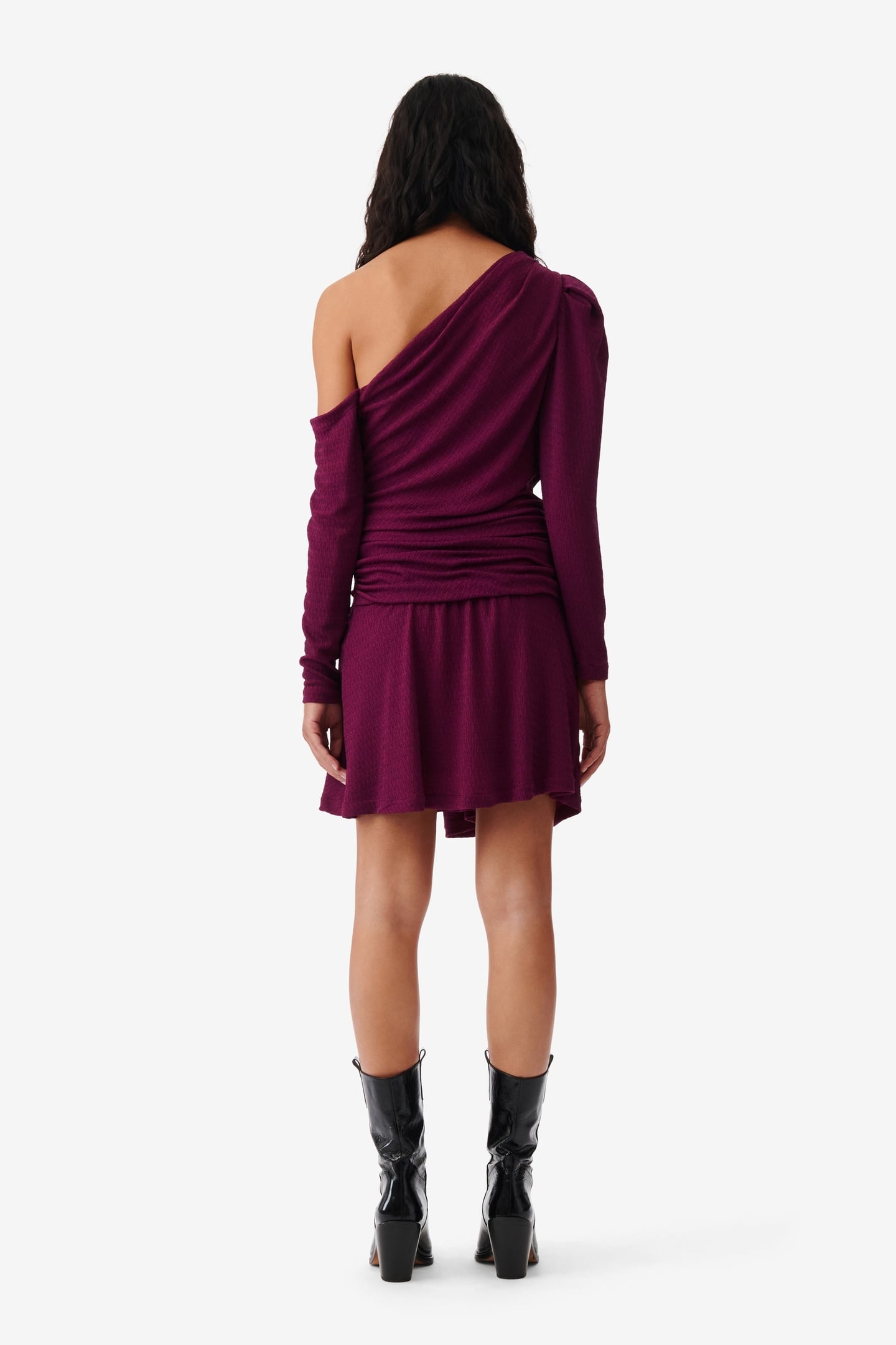 MERIMI DRESS FUSHIA/BLACK 3