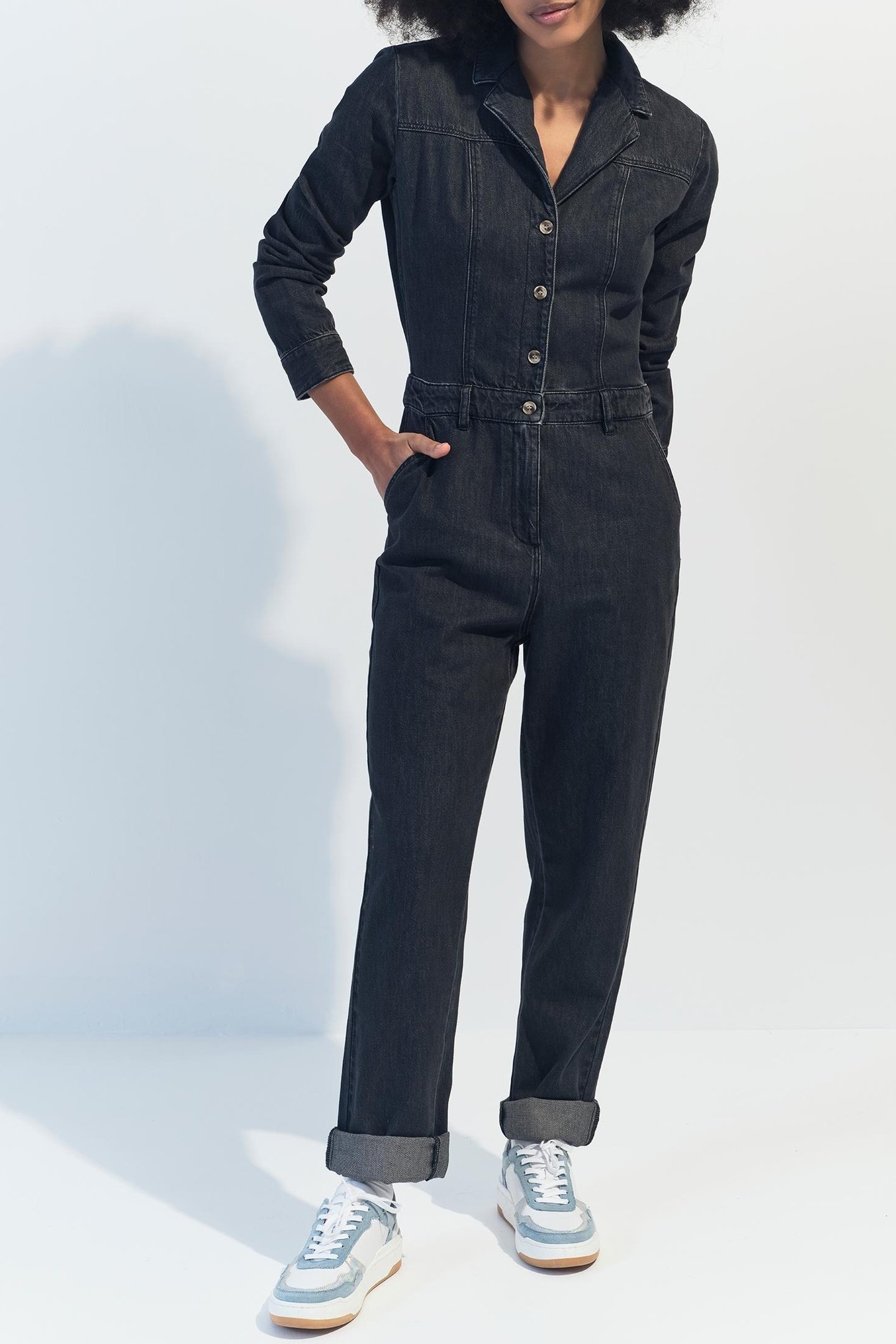 RONIN - WATERLESS GREY DENIM JUMPSUIT 1