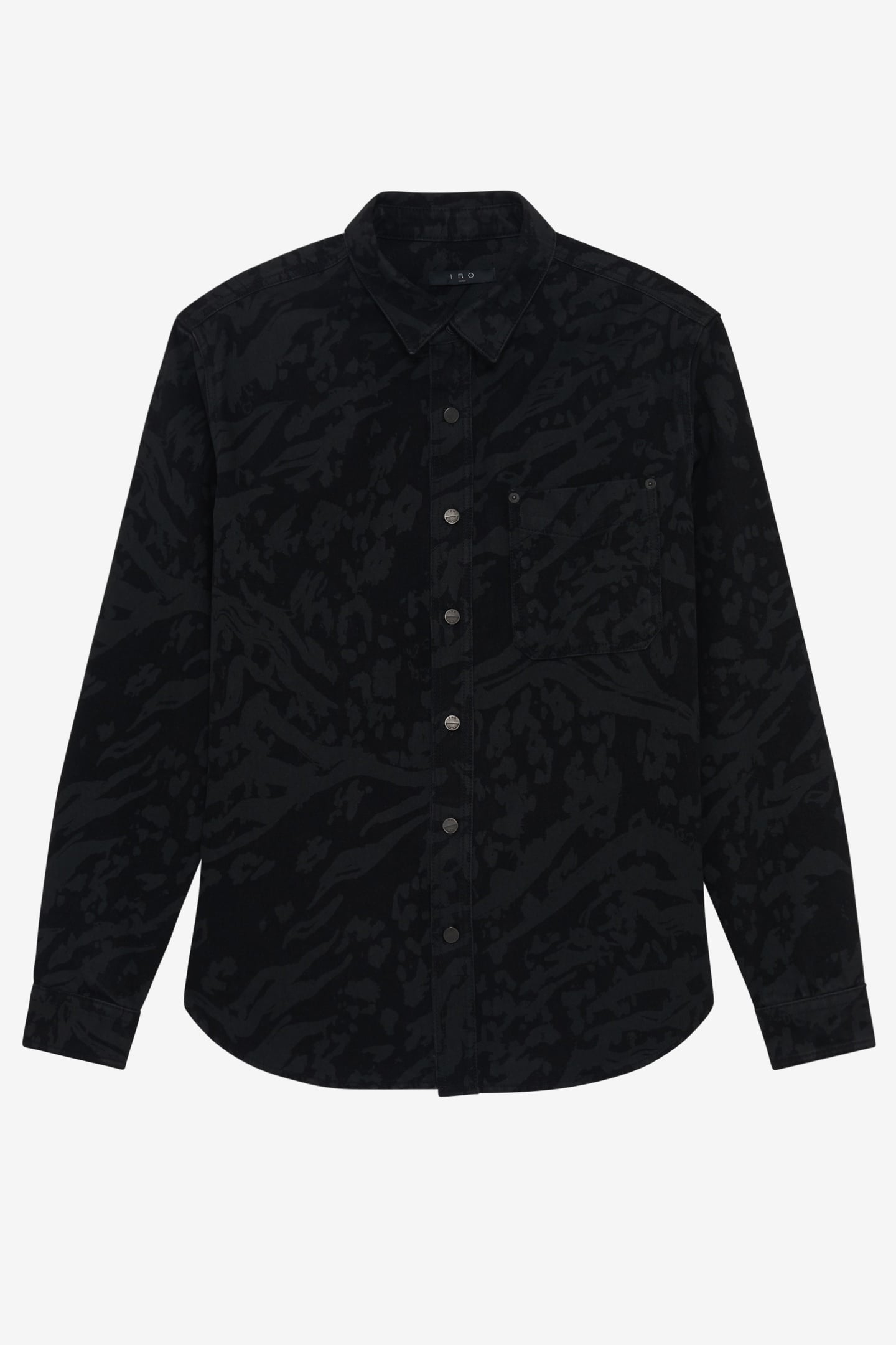 KOPINO SHIRT BLACK/BLACK LEOPARD 5