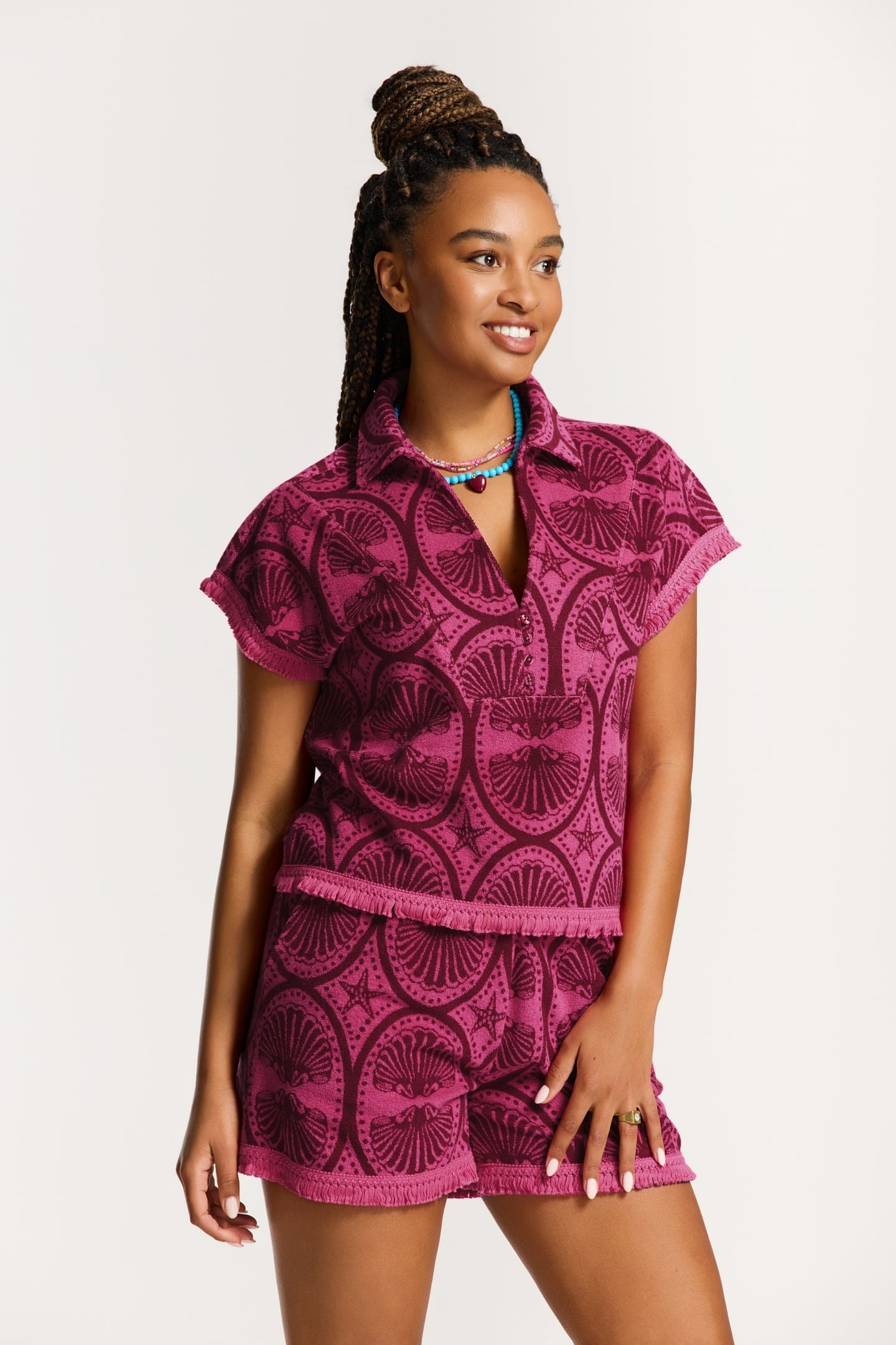 IRIS TOP SEA PEARL PINK MAGENTA SEA PEARL 3