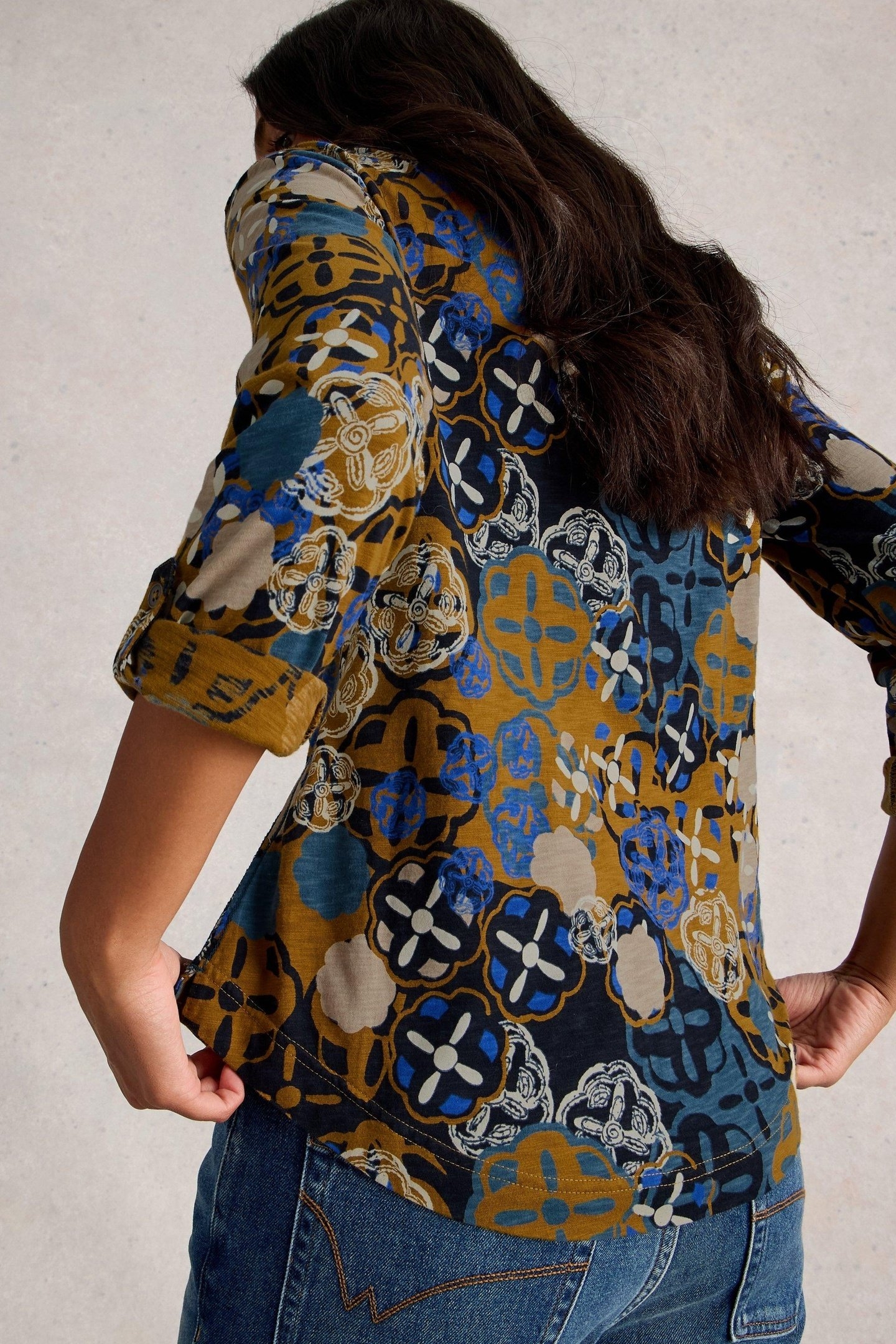 ANNIE JERSEY SHIRT CHARTREUSE MULTI 2