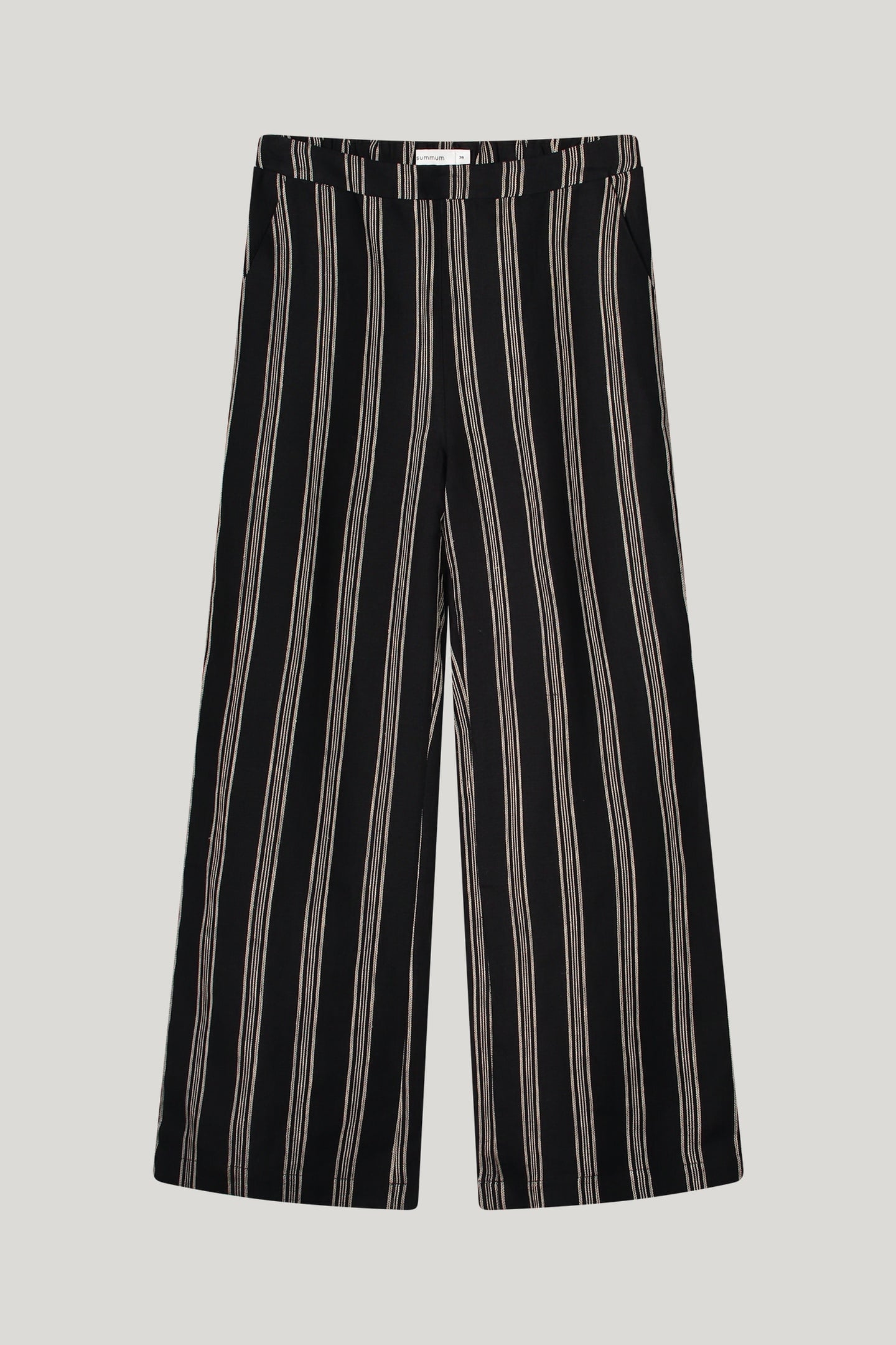 PANTS LINEN STRIPE BLACK 4