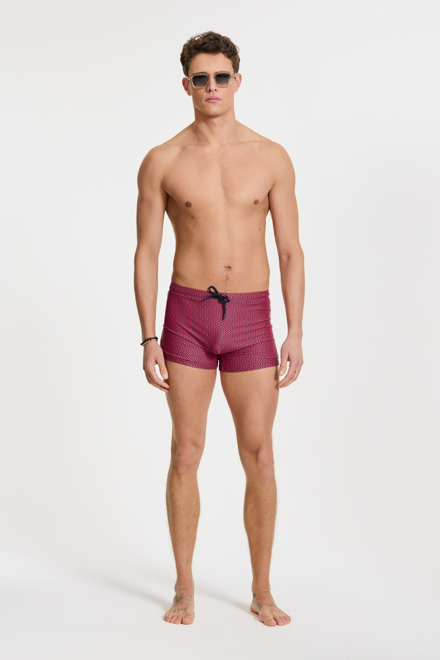 SEP SWIM BOXER GEO TILE RED HIBISCUS GEO TILE 2