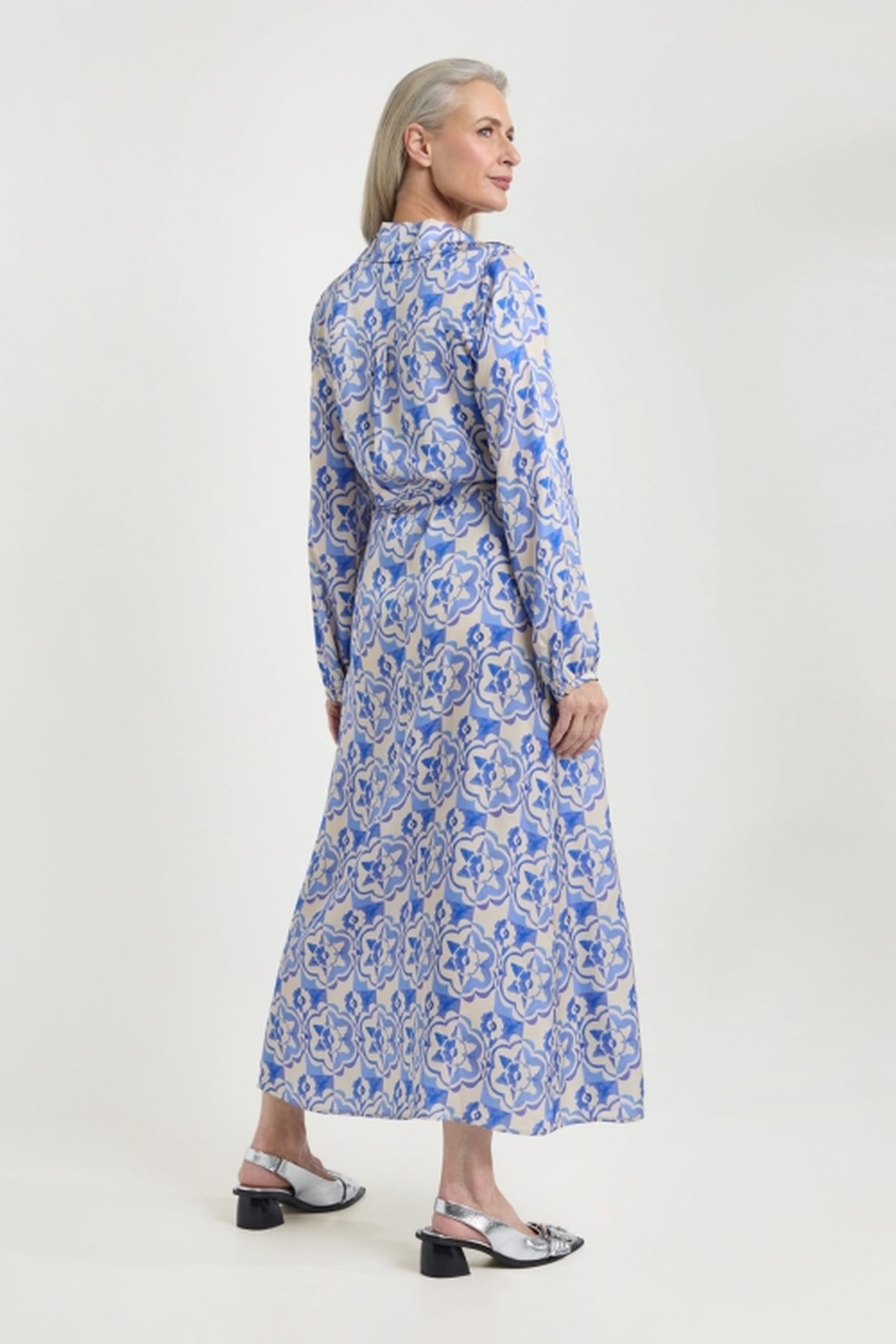 JACCO DRESS ROYAL BLUE PRINT 3