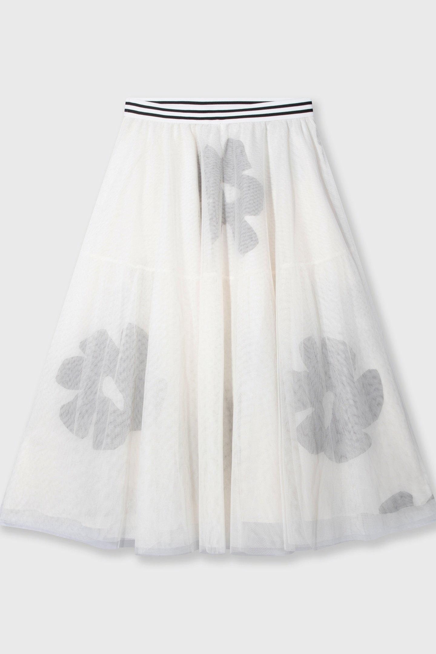 TULLE SKIRT FLOWER ECRU 5