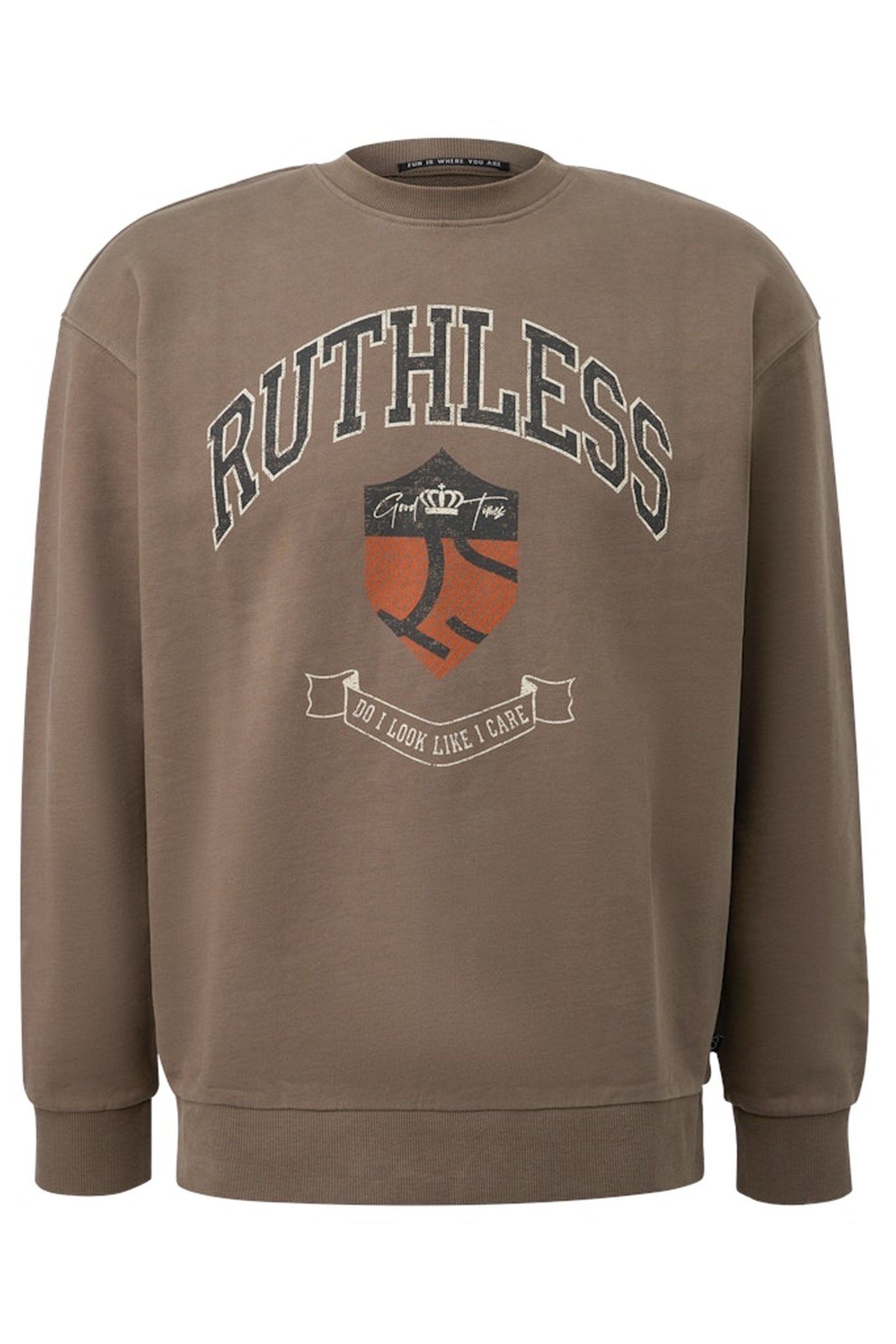 S.OLIVER-QS SWEATSHIRTS BROWN-DARK 4