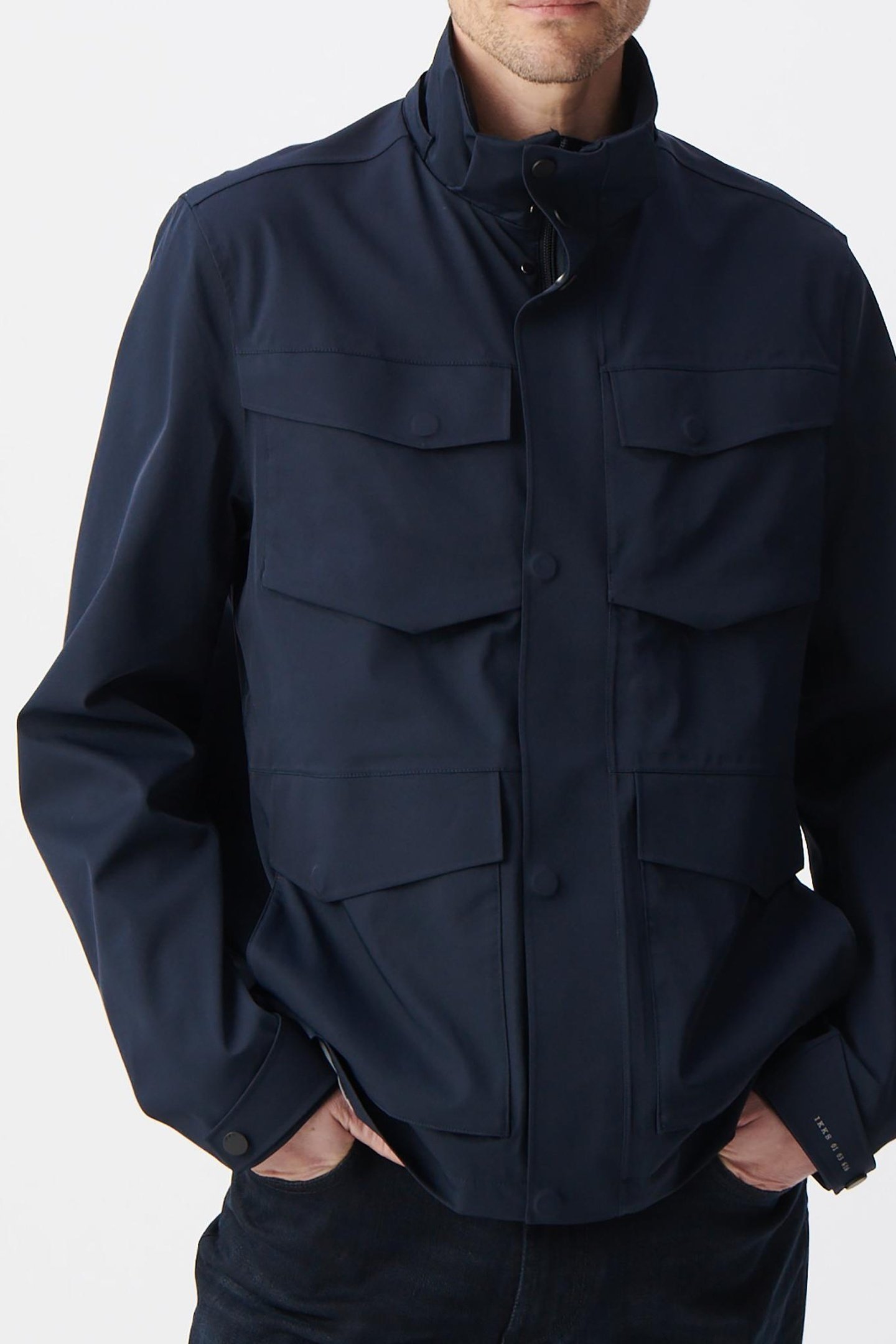 NAVY NYLON WATERPROOF PARKA 2