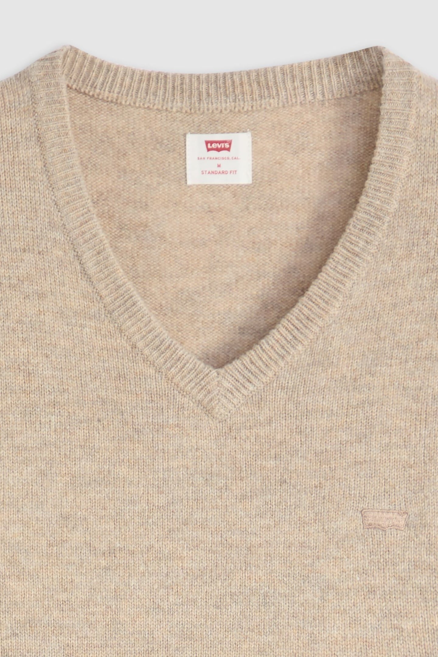 V NECK HM SWEATER FUNGI HEATHER 6