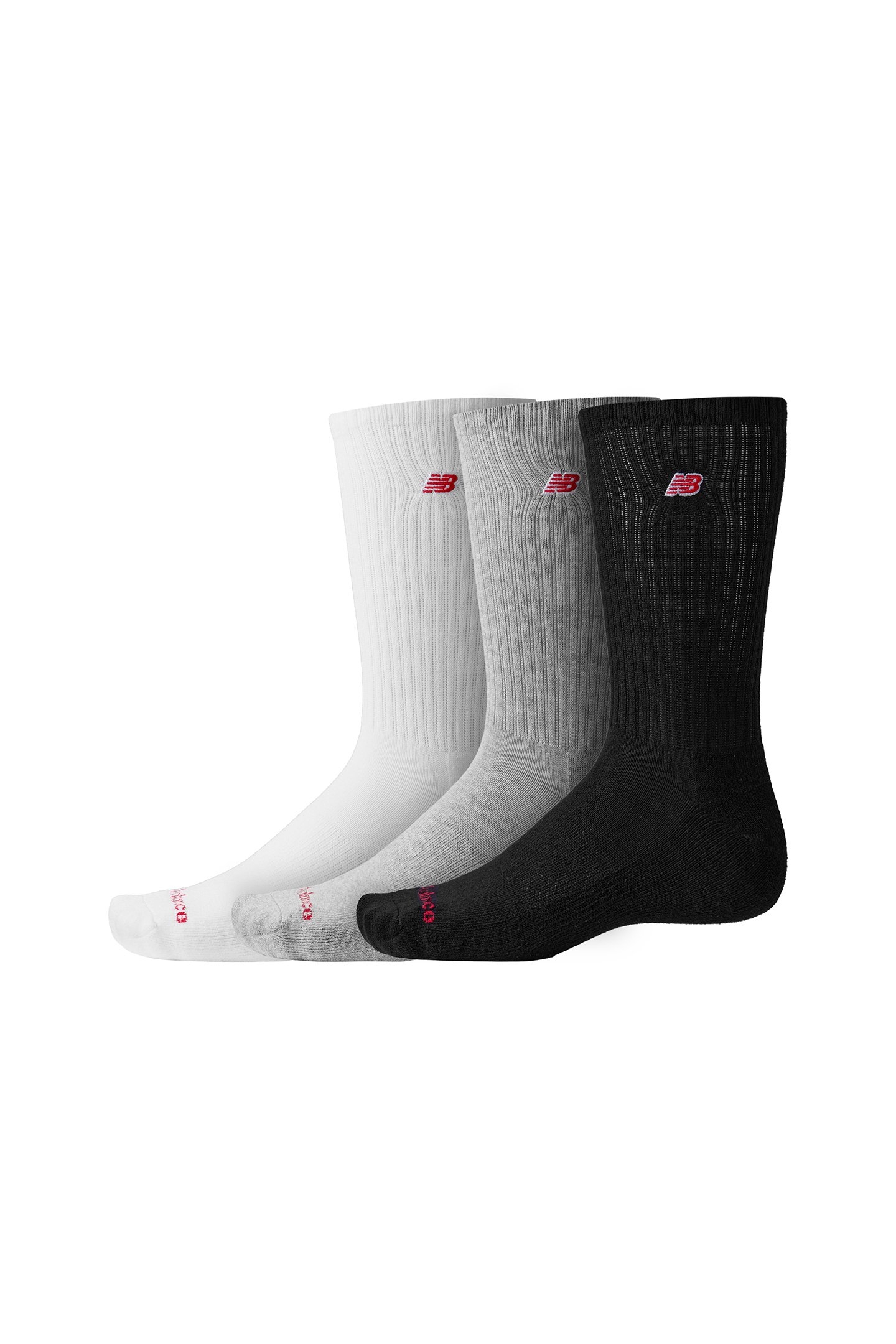 UNISEX PATCH LOGO CREW 3 PACK WHITE MULTI 1