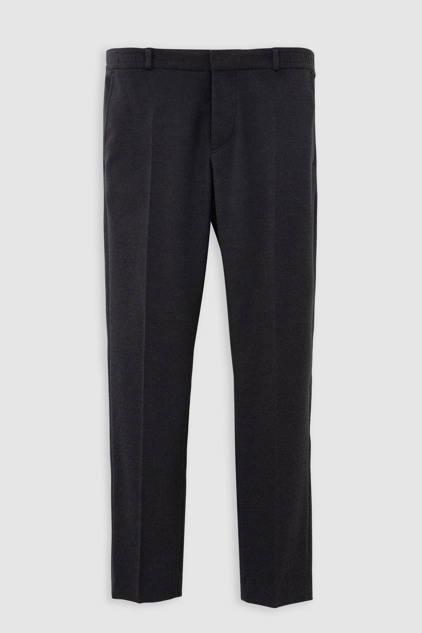 ANTHRACITE PANTS WITH ELASTIC WAISTBAND FOR MEN 6