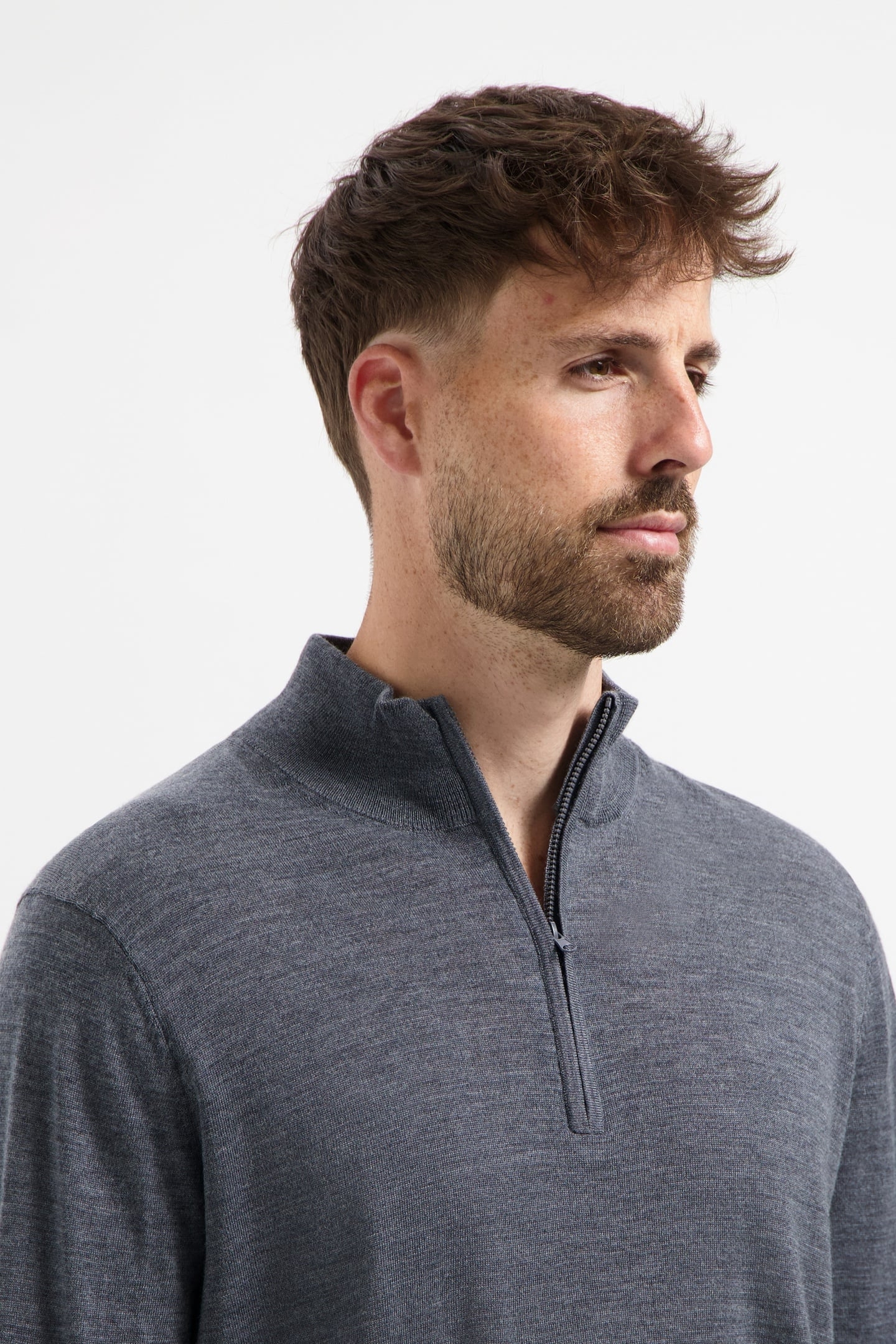 ZIP UP 100% MERINO STORM GREY 3