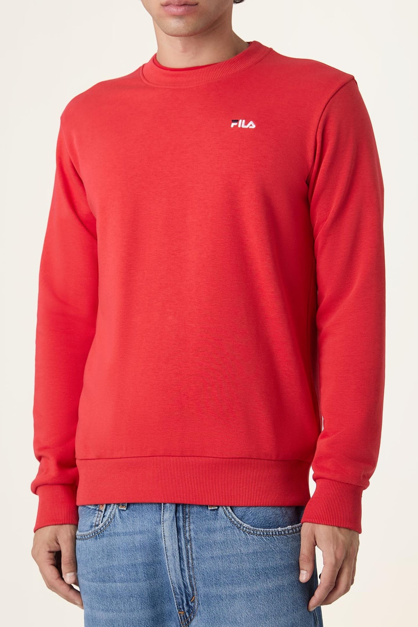 LEVERANO REGULAR CREW SWEAT TRUE RED 1