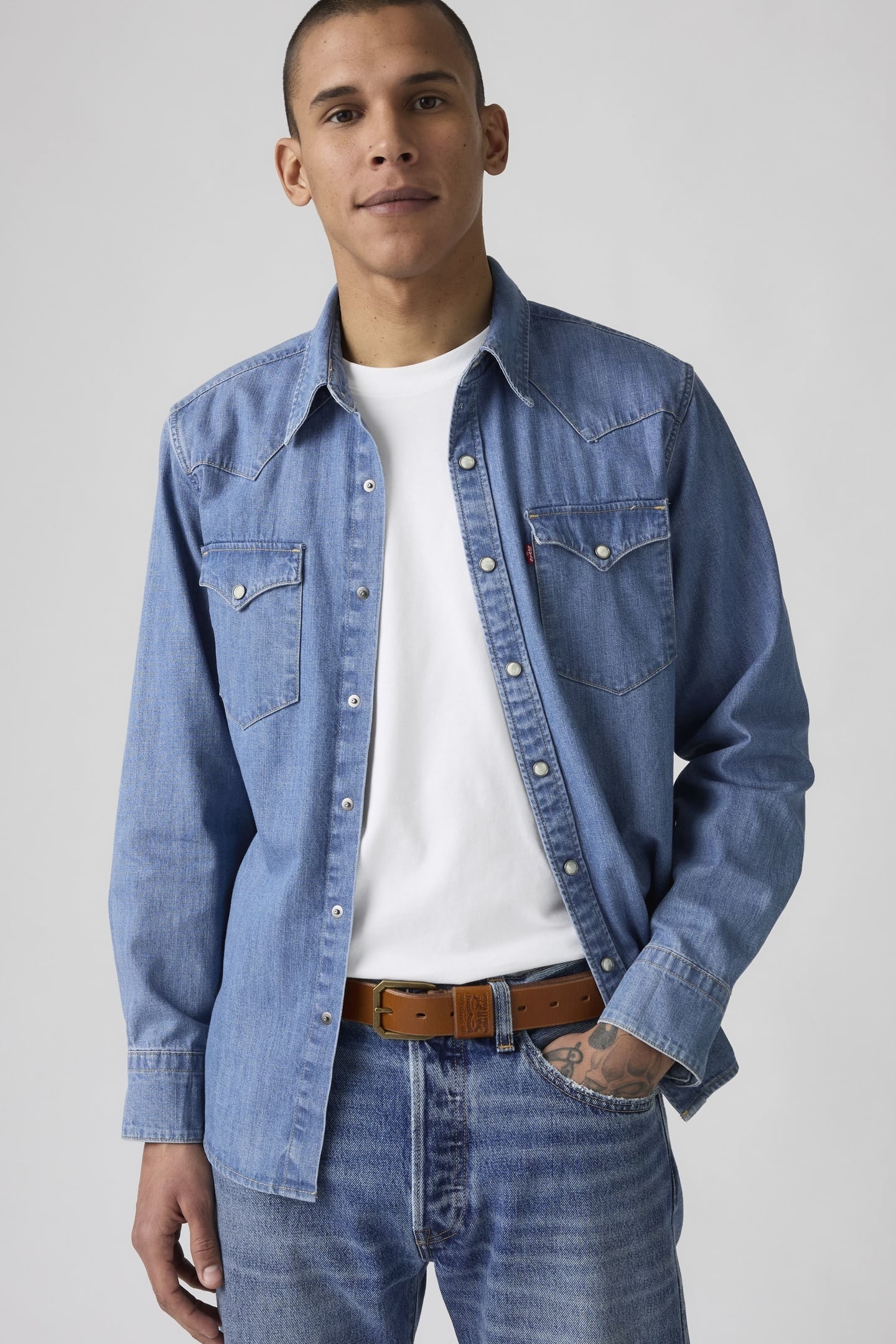 WIDE LOOP TWO HORSE BELT TOBACCO LICFFC 1