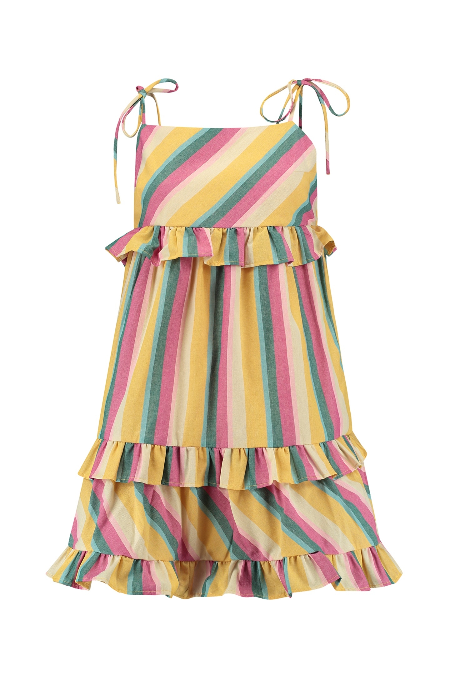 JELLA STRIPE DRESS MULTICOLOUR STRIPE 7