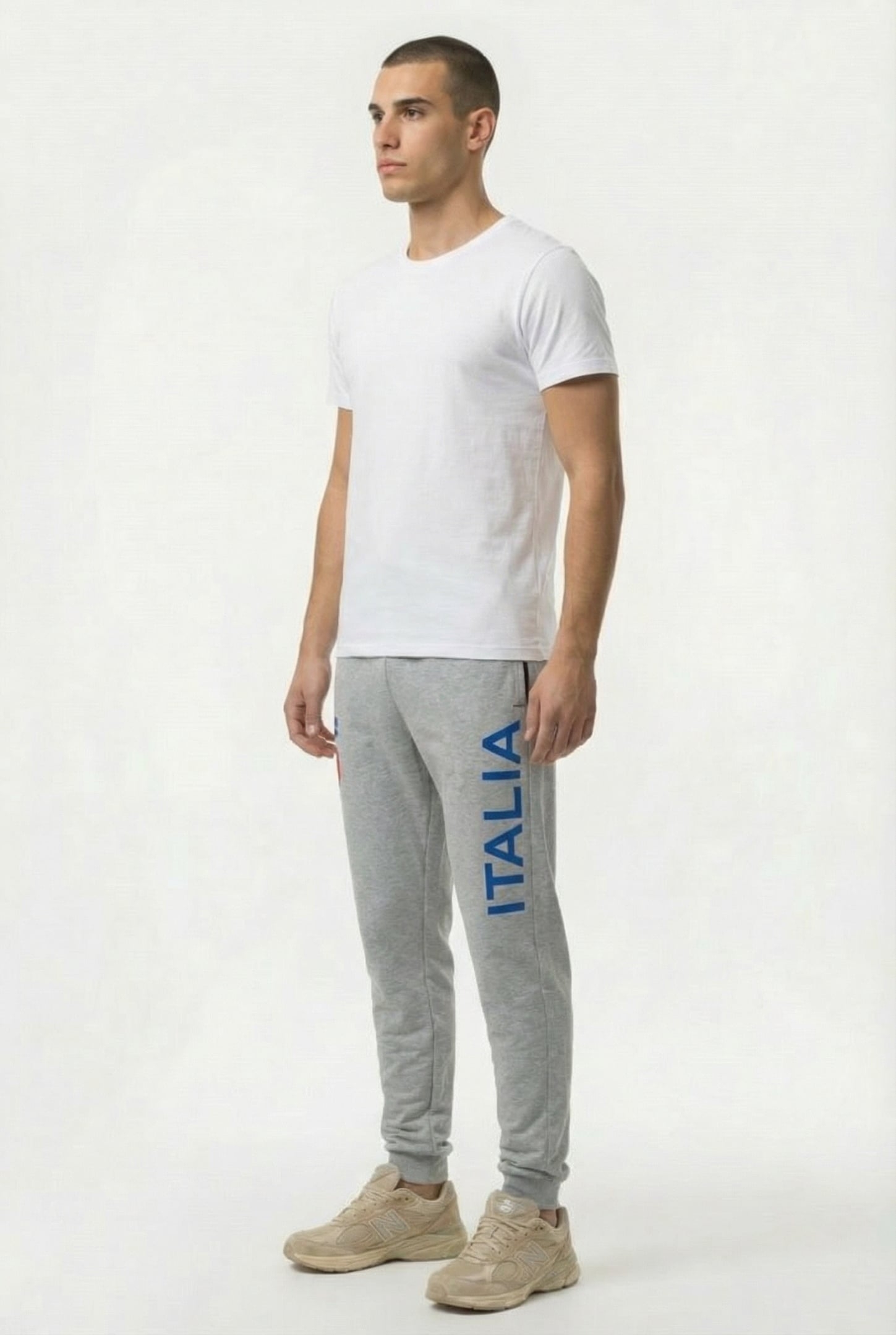 UNISEX ITALY FIN PANT MEDIUM GREY MELANGE 5