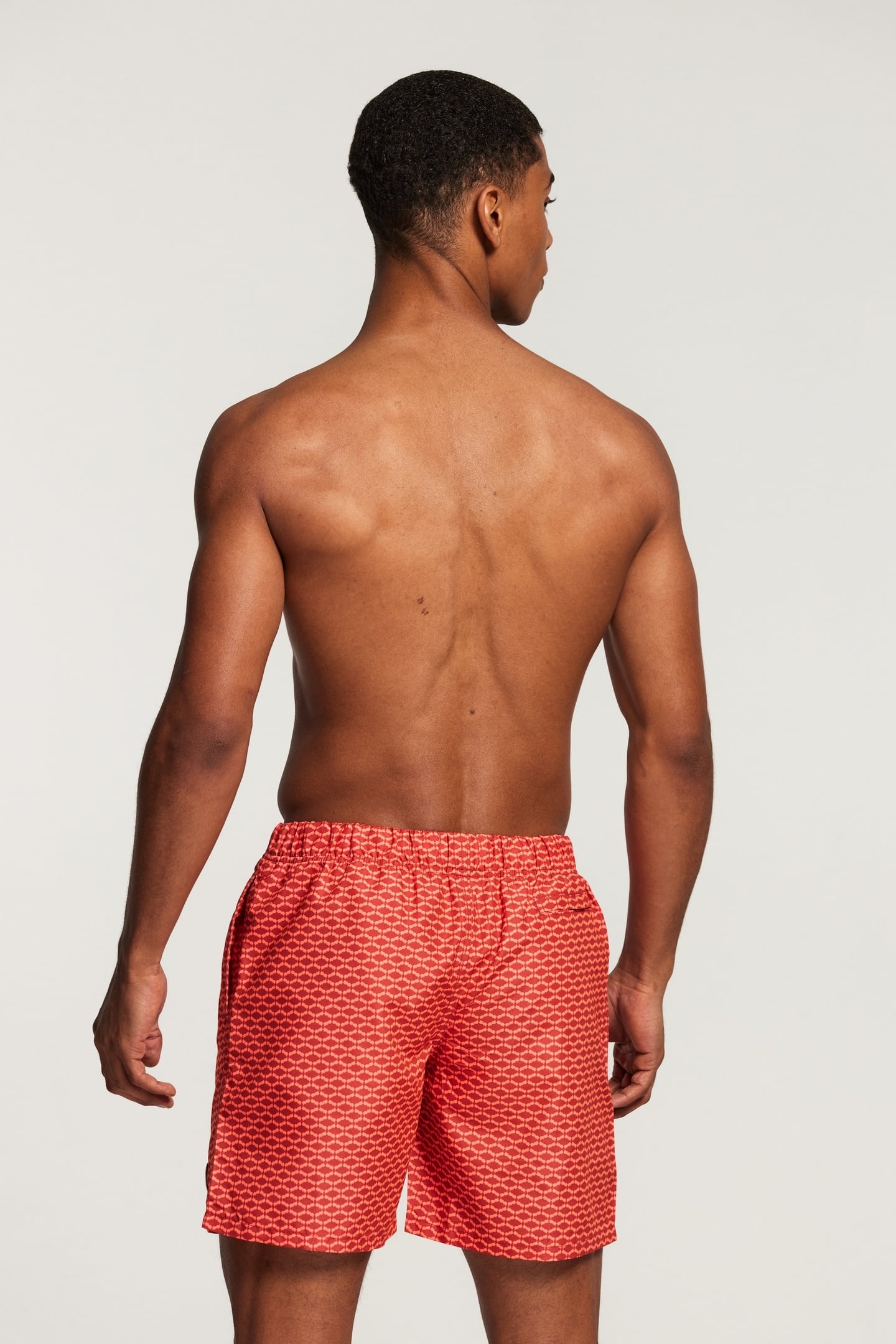 SWIM SHORT HAMMAM MICRO PEACH TANDORI SPICE BROWN 3