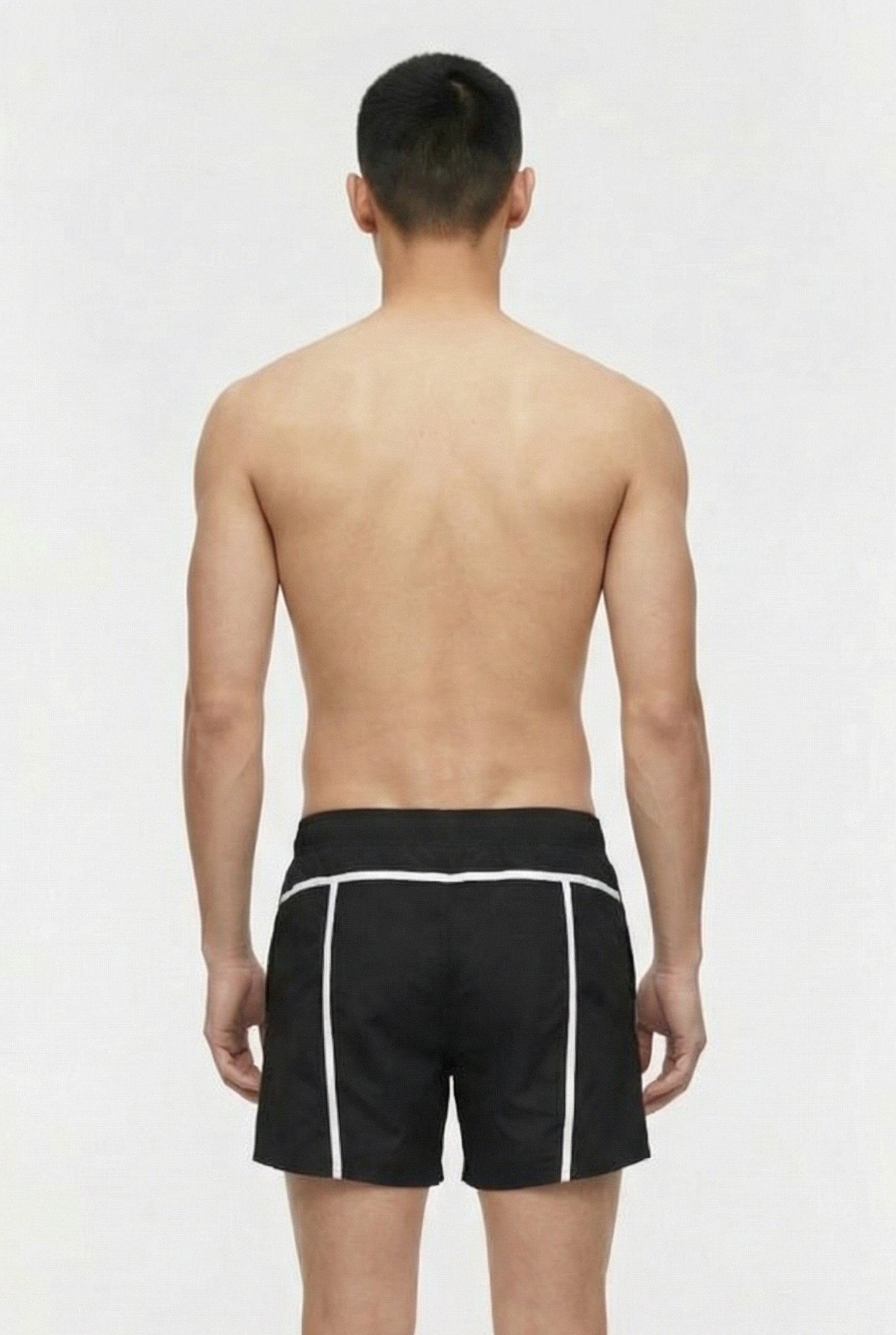 MEN'S ARENA PRO_FILE BEACH SHORT BLACK-WHITE 2