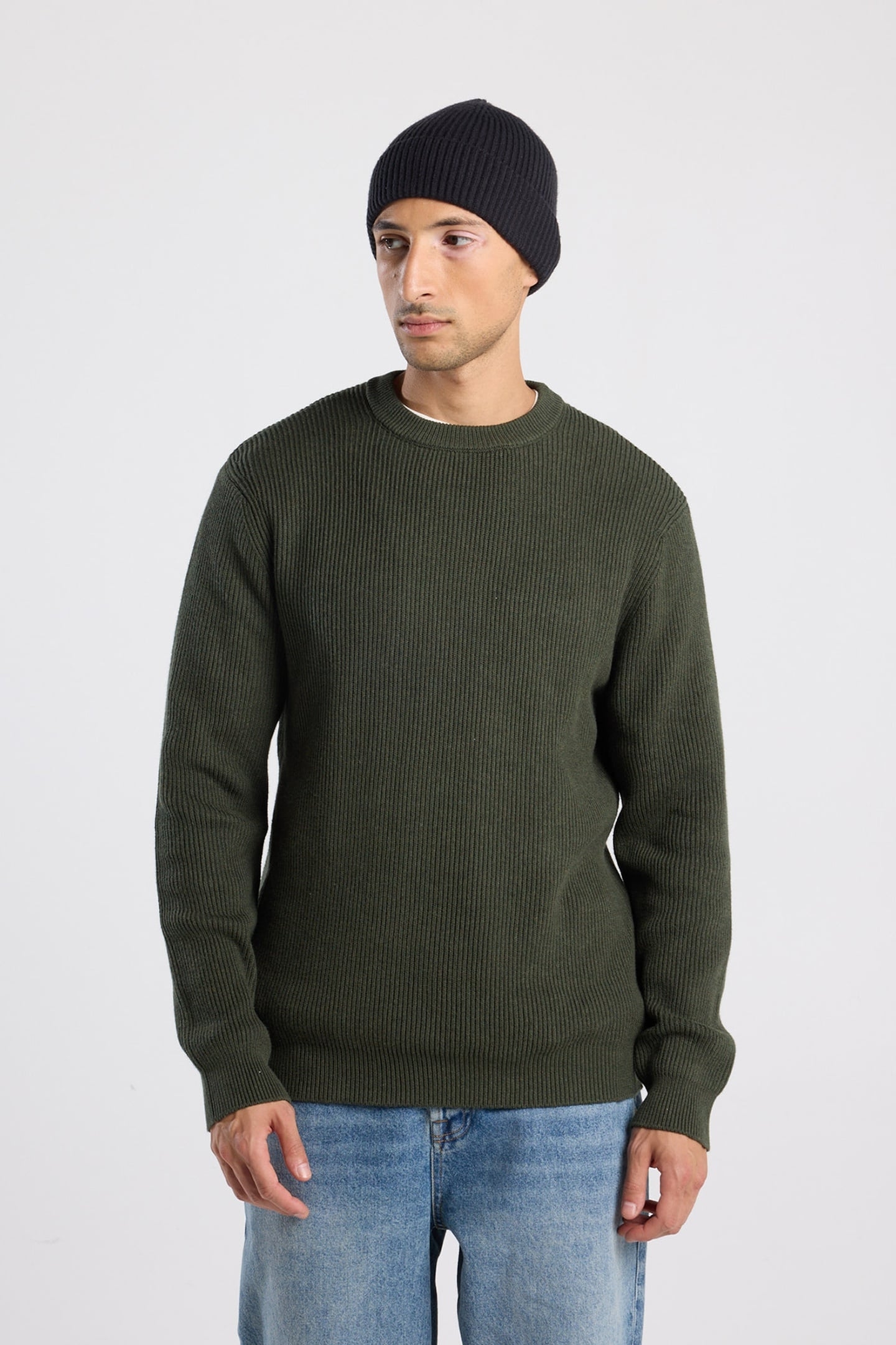 KENT CREW GREEN MELANGE 1