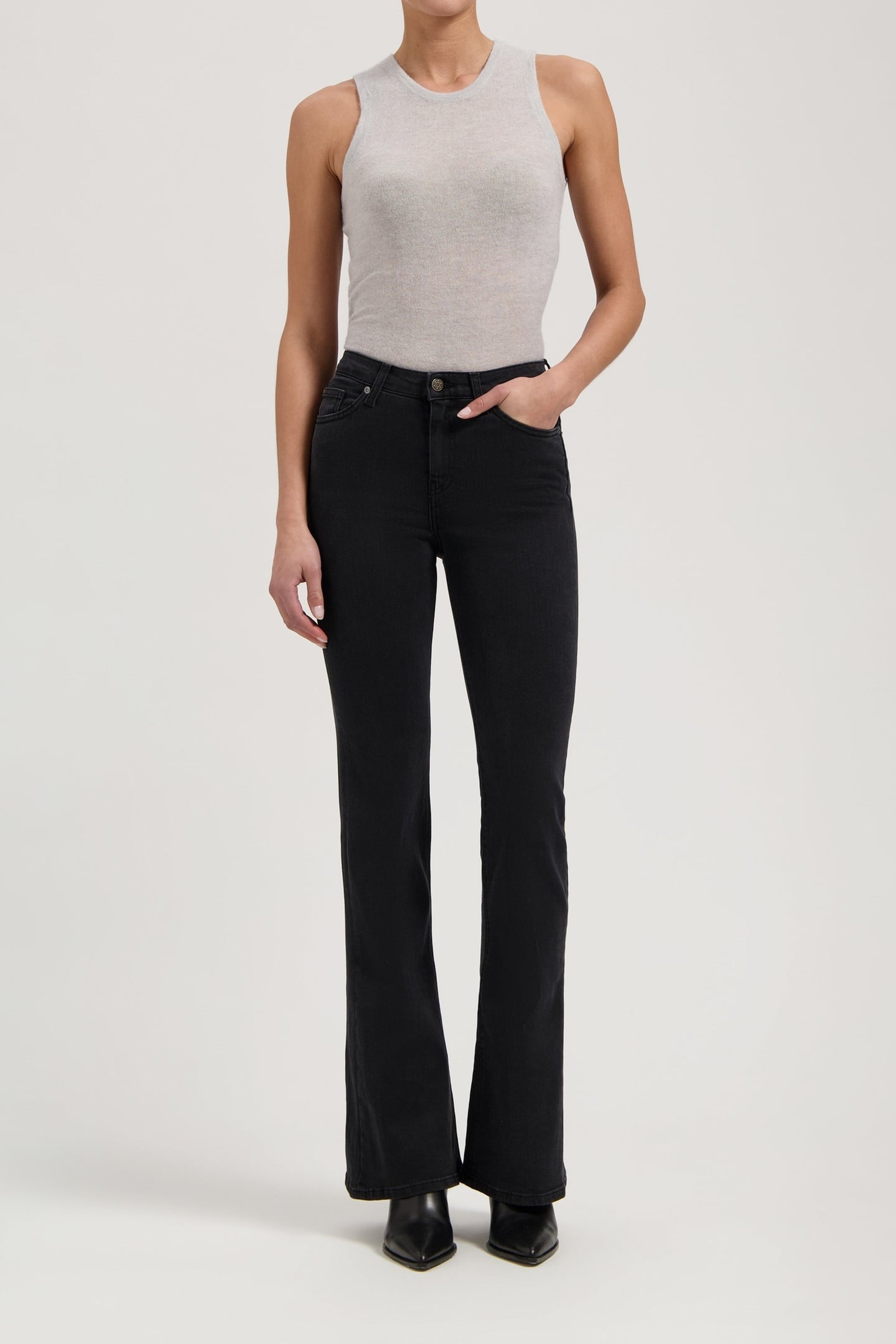 ISY HIGH FLARED STONE BLACK 2