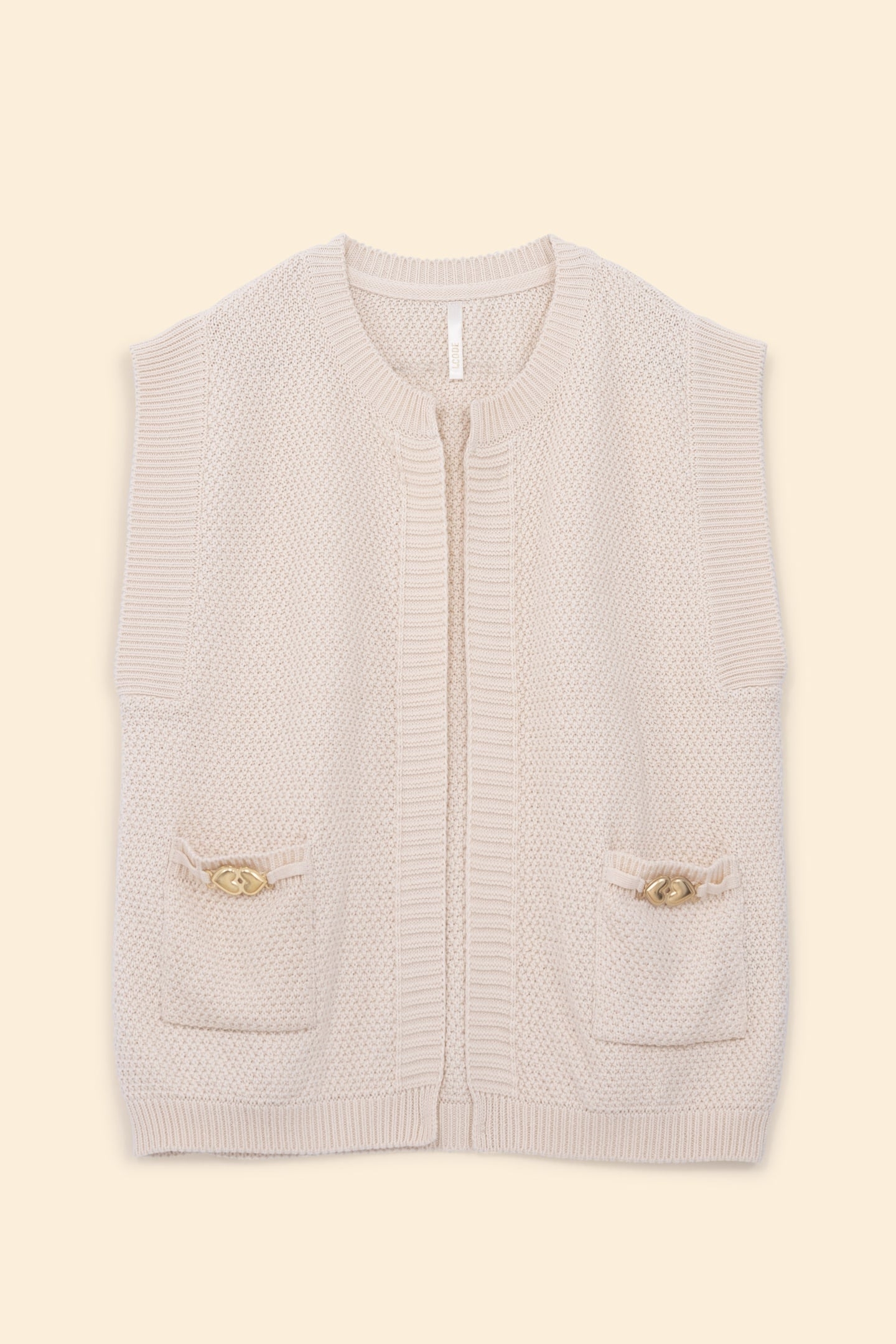 ECRU KNIT GILET ECRU 6