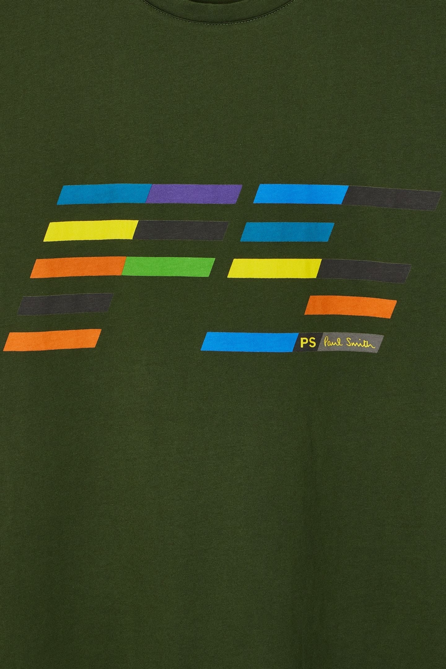 REG FIT SS TSHIRT PS SLANT LOGO BOTTLE GREEN 2