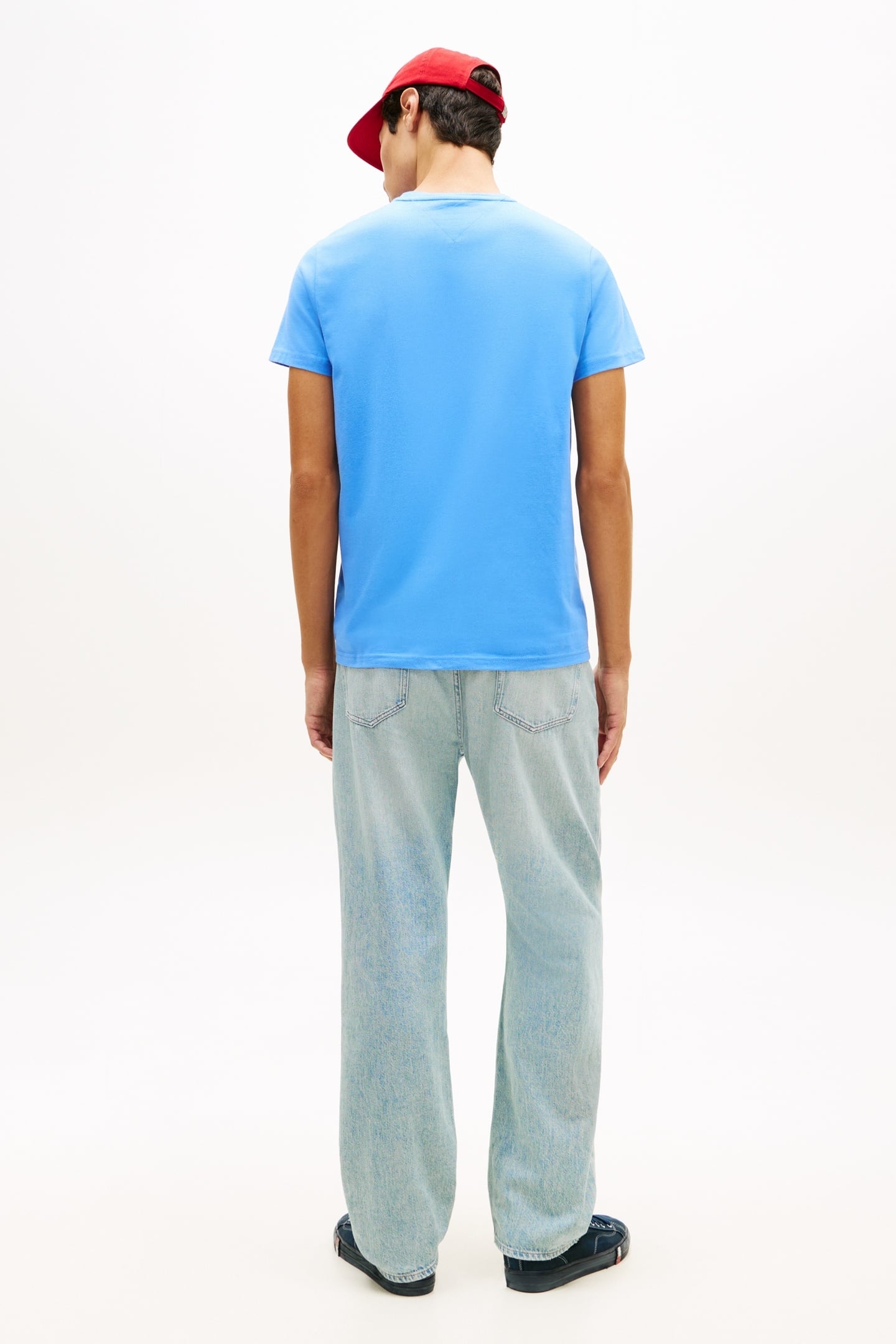 SLIM SIGN CHEST T-SHIRT BLUE TWILIGHT 2