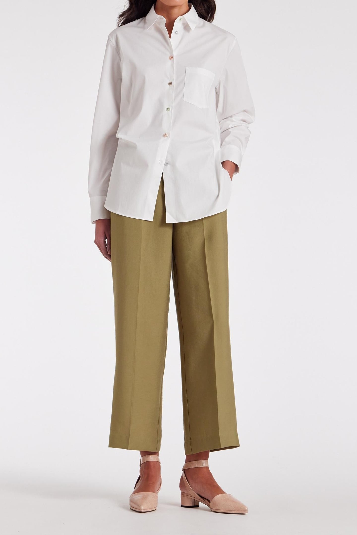 TROUSERS LT GREYISH GREEN 4