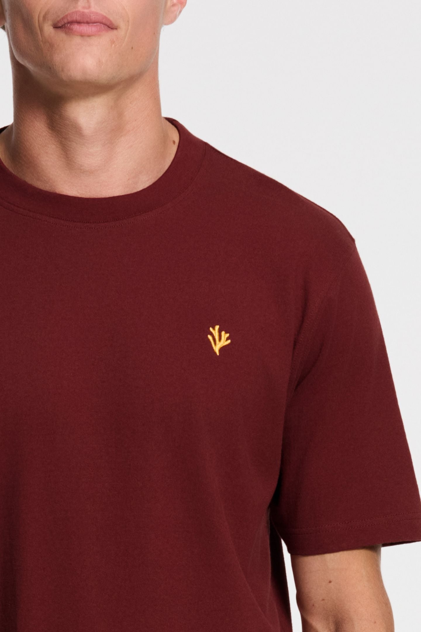 FINN RELAXED T-SHIRT CORAL LOGO RED EARTH 5