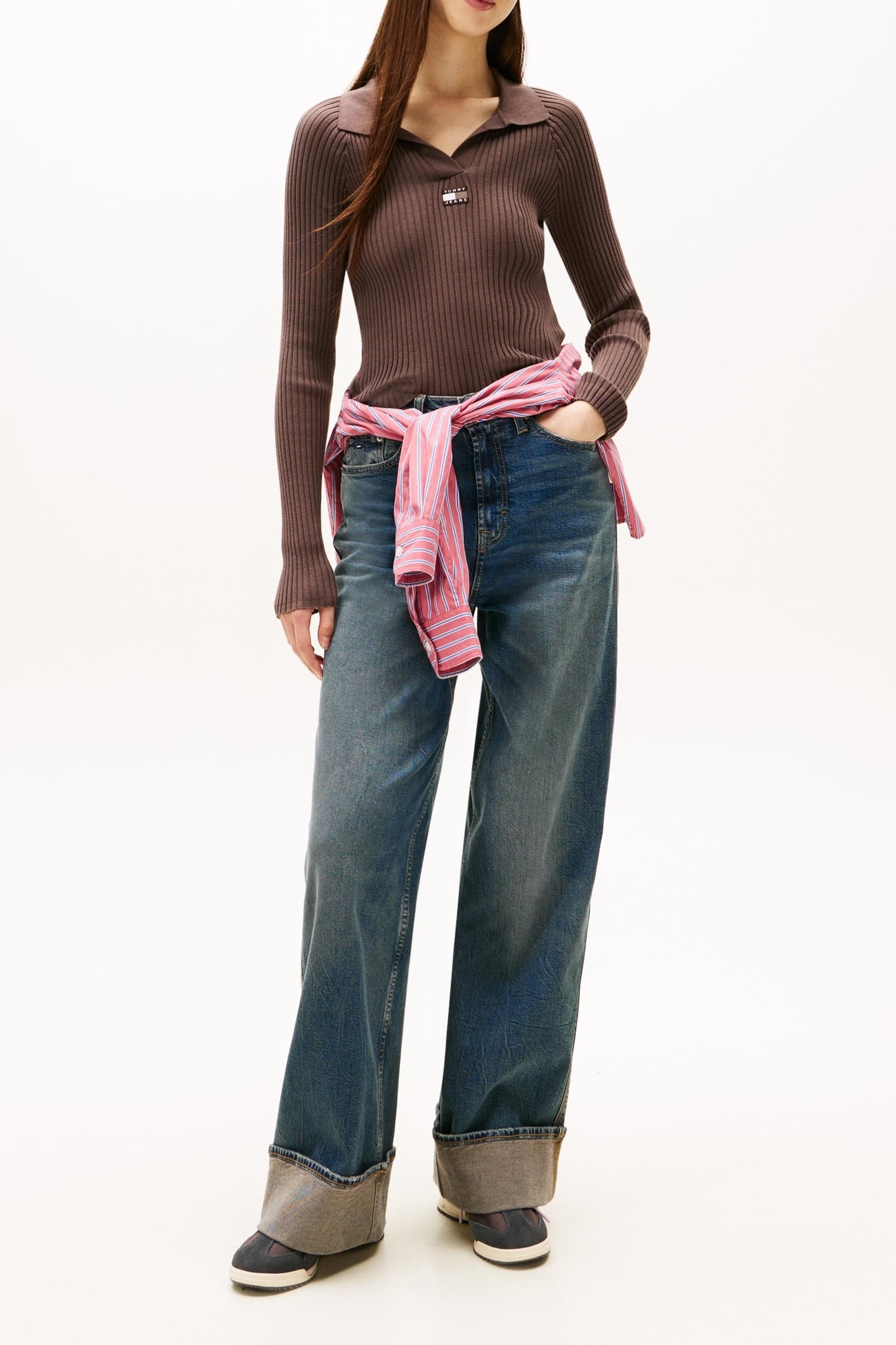 RIBBED POLO BLACK WALNUT 4