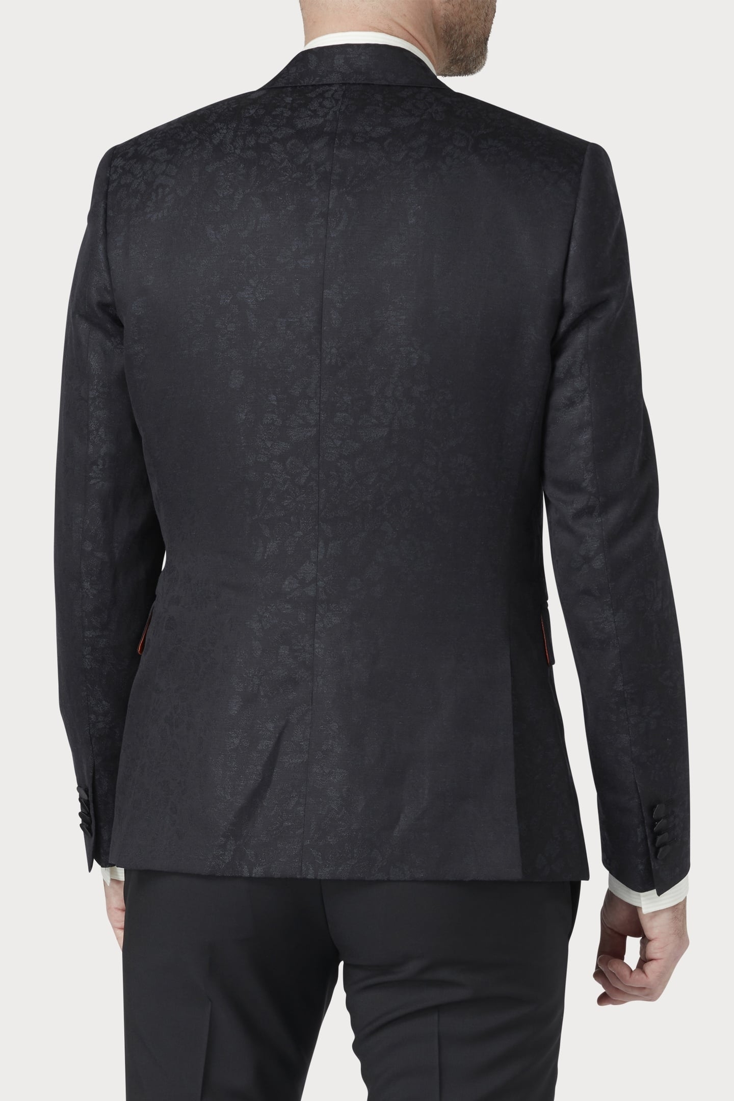 EVENING 1BTN JACKET BLACK MELANGE 2