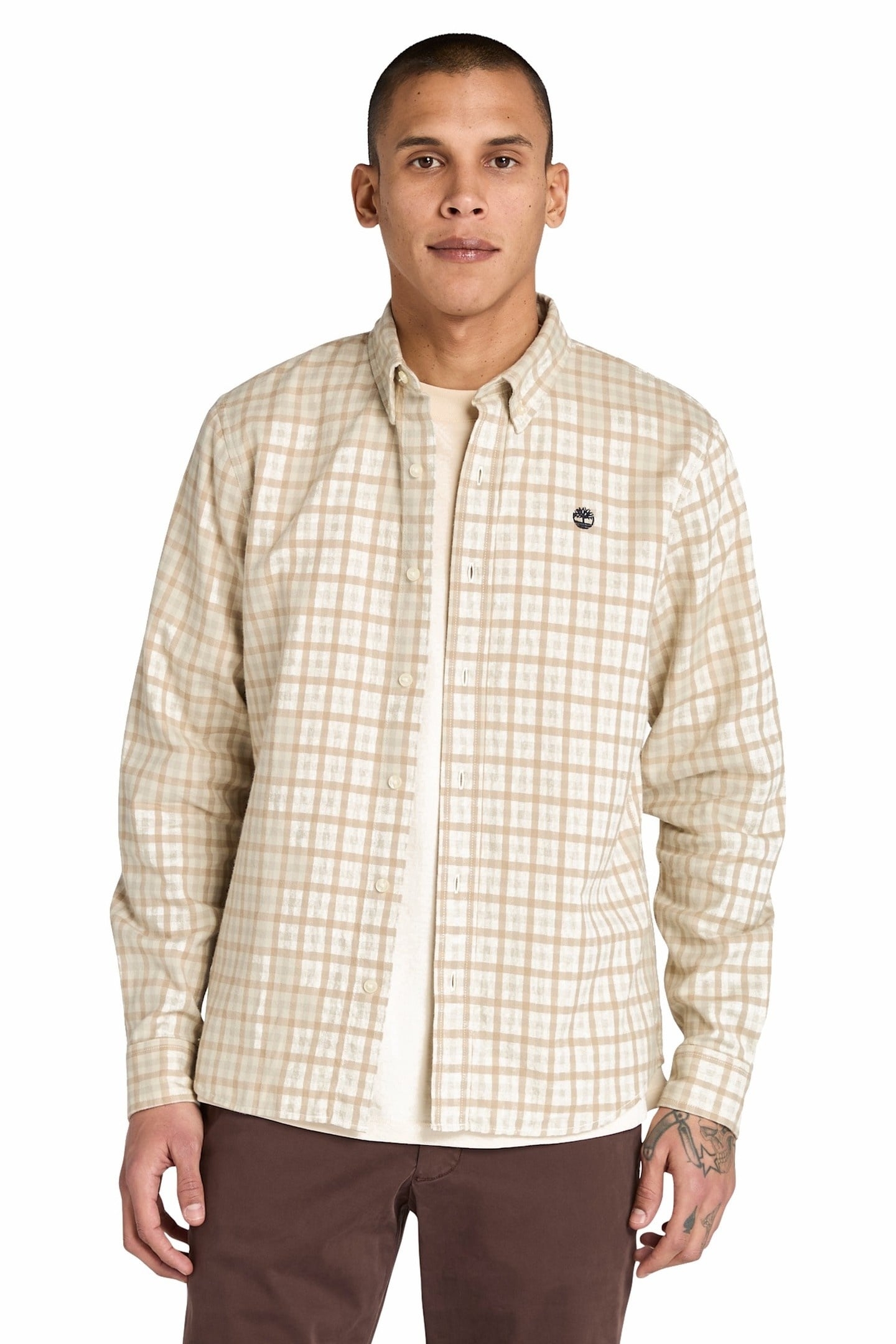 SOLUCELL GINGHAM SHIRT ANGORA YD 1