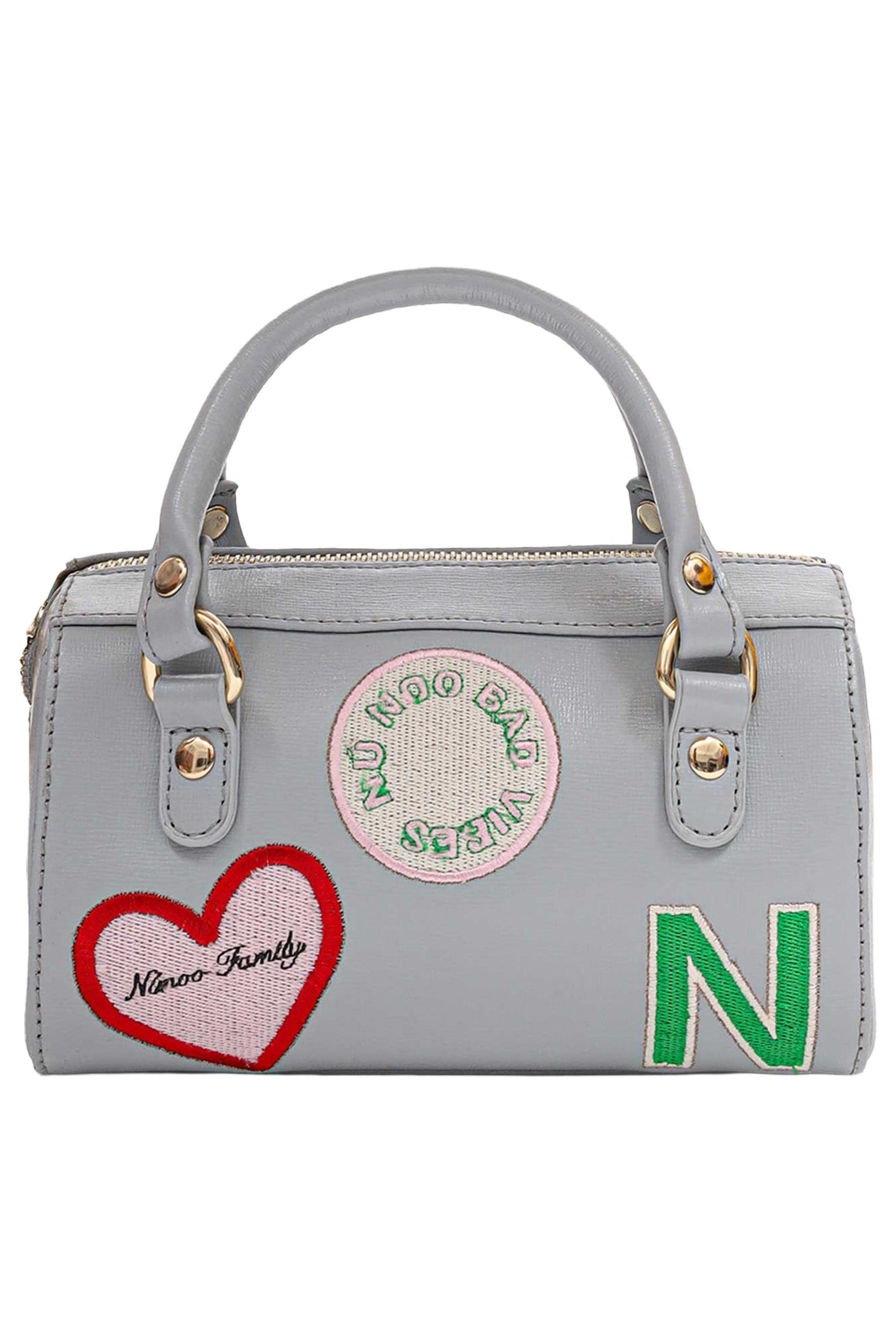 SMALL MAYA DETAILS FLORENCE LIGHT GREY W. GOLD 3