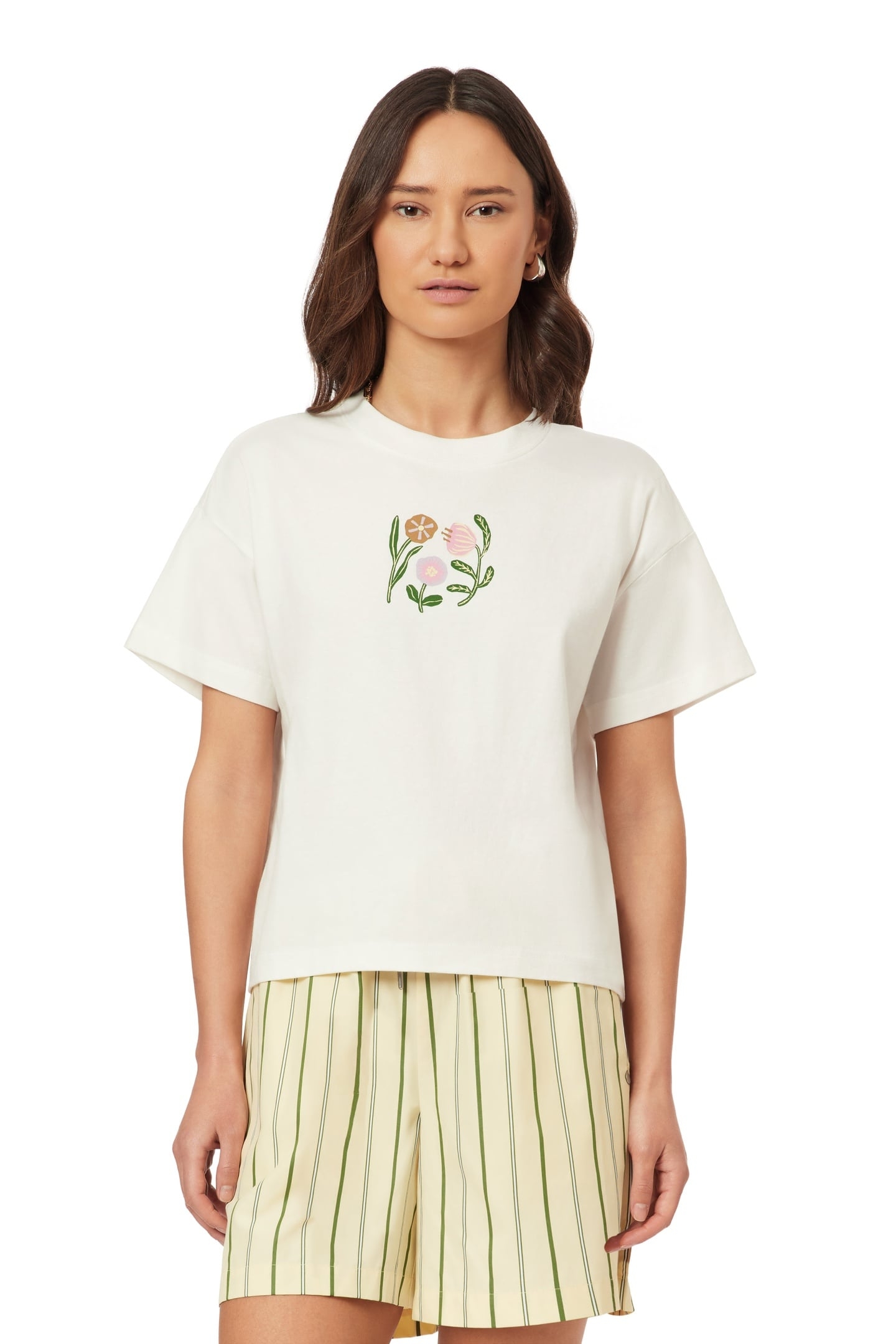 BOXY CROP TEE SUGAR SWIZZLE 1