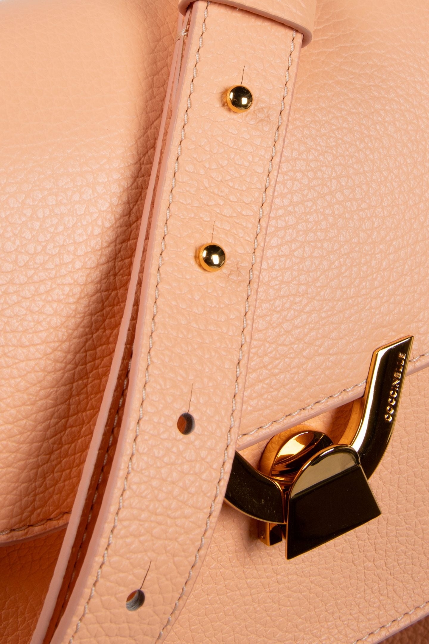 LEATHER CROSS BODY BAG IN PEACH 5
