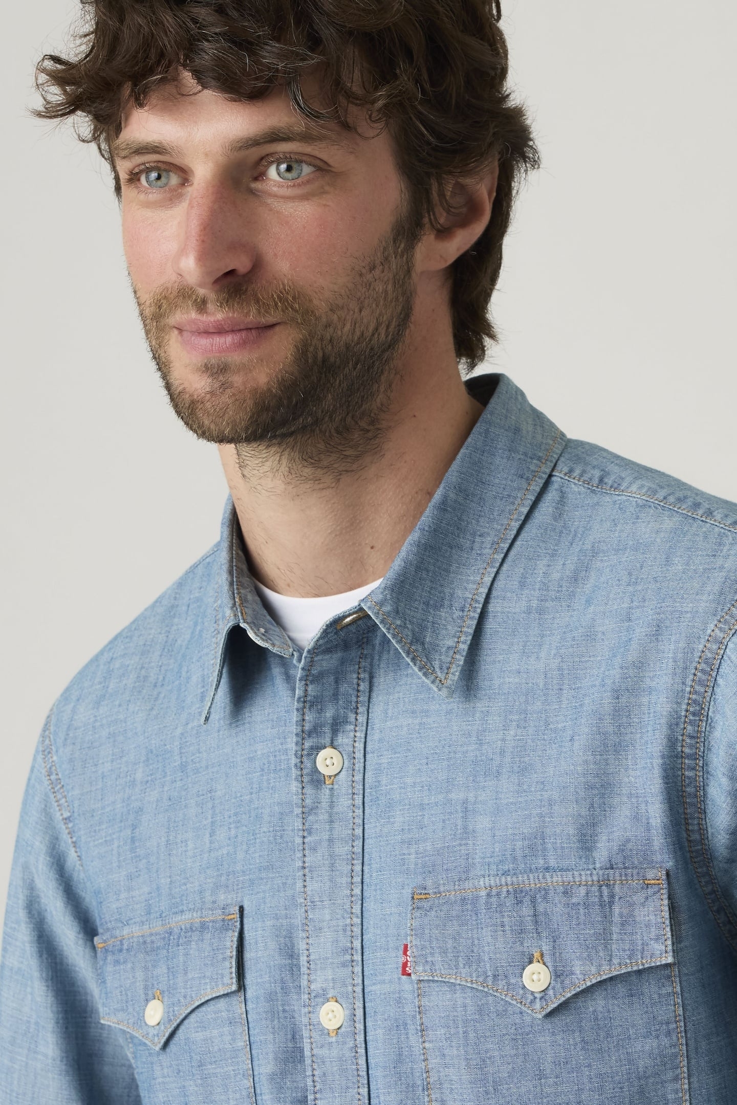 RELAXED WESTERN SHIRT BLUE 6