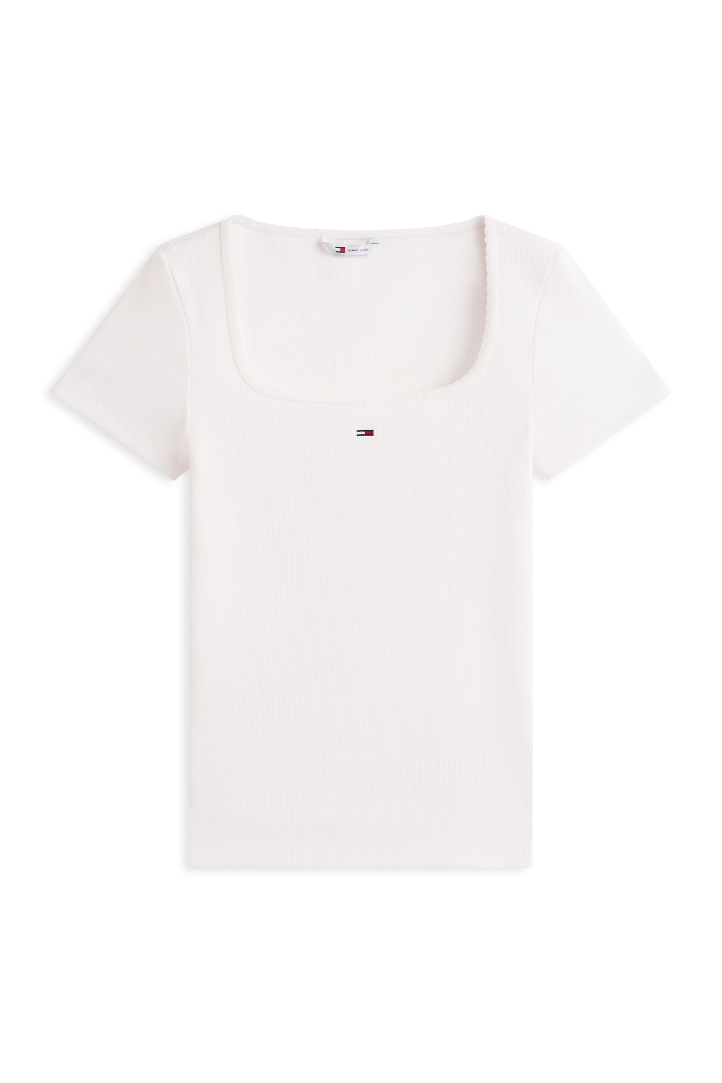 SLIM SOFT RIB T-SHIRT ECRU 4