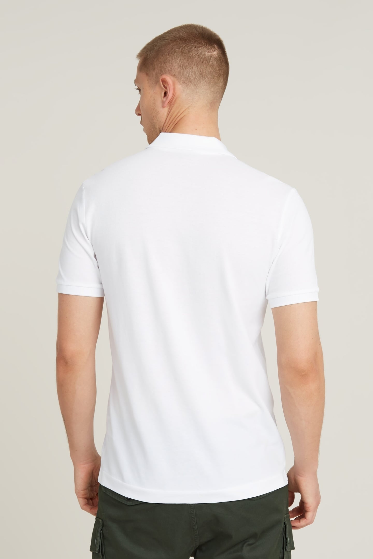 OLUV SLIM POLO S\S WHITE 3