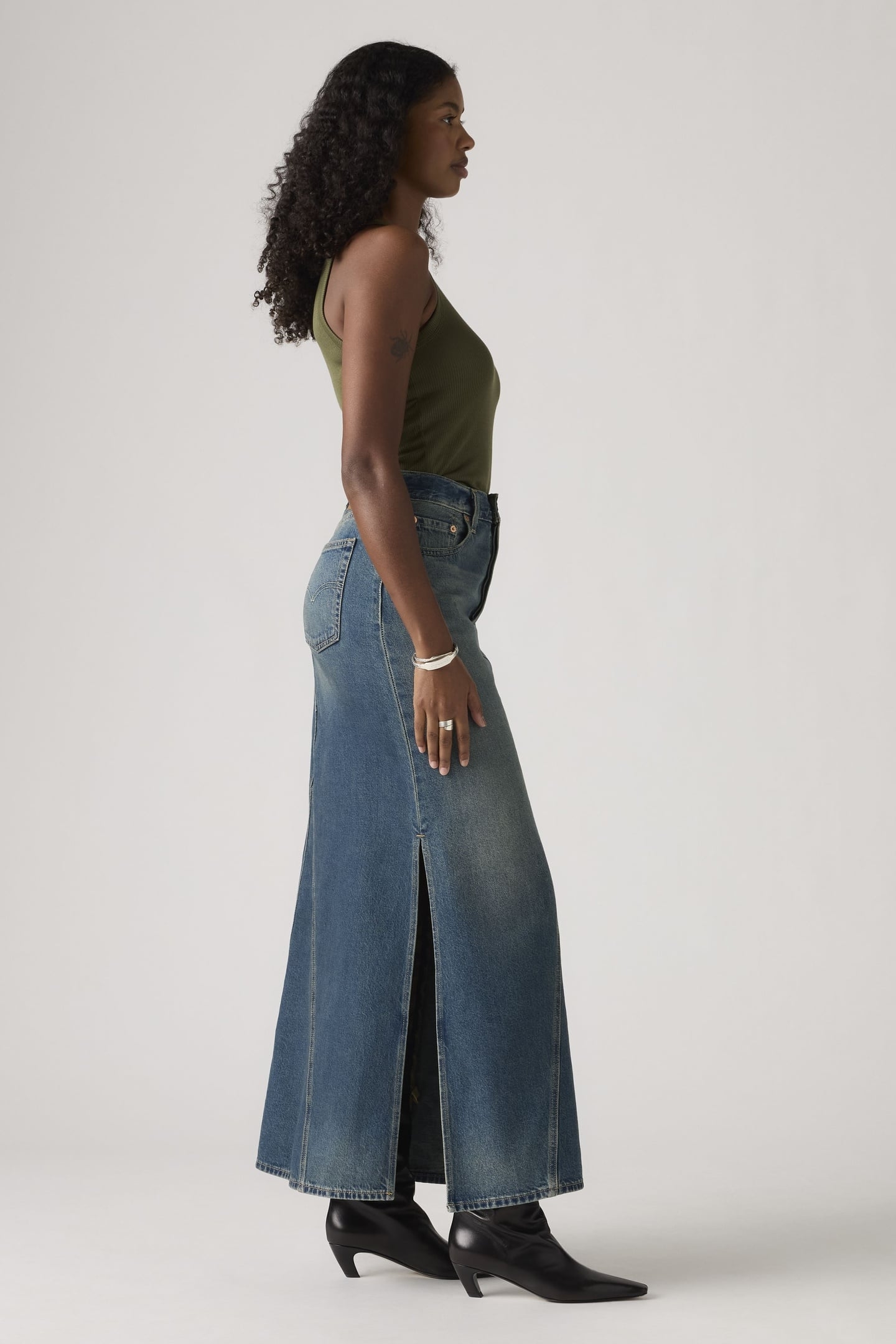 LONG ICON SKIRT BLUE 5