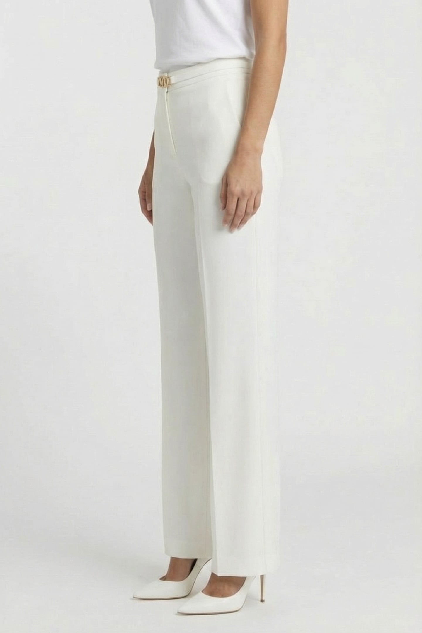 MARCIANO BY GUESS BECKY STRAIGHT PANT MACADAMIA 3