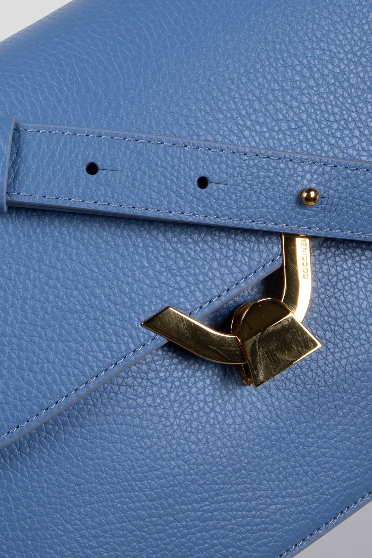 LEATHER CROSS BODY BAG IN BLUE 5