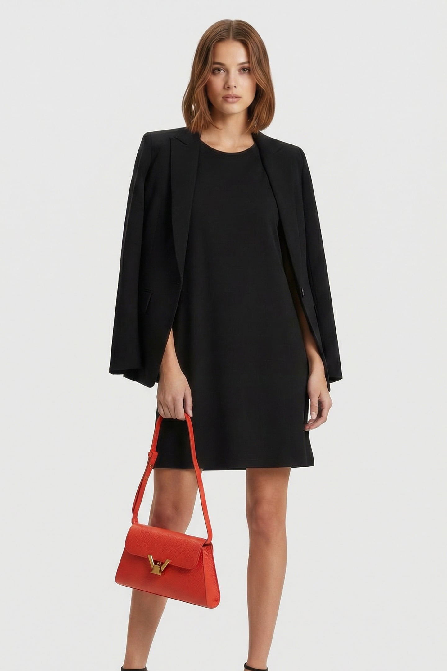 RECTANGLE SHOULDER BAG IN RED 1