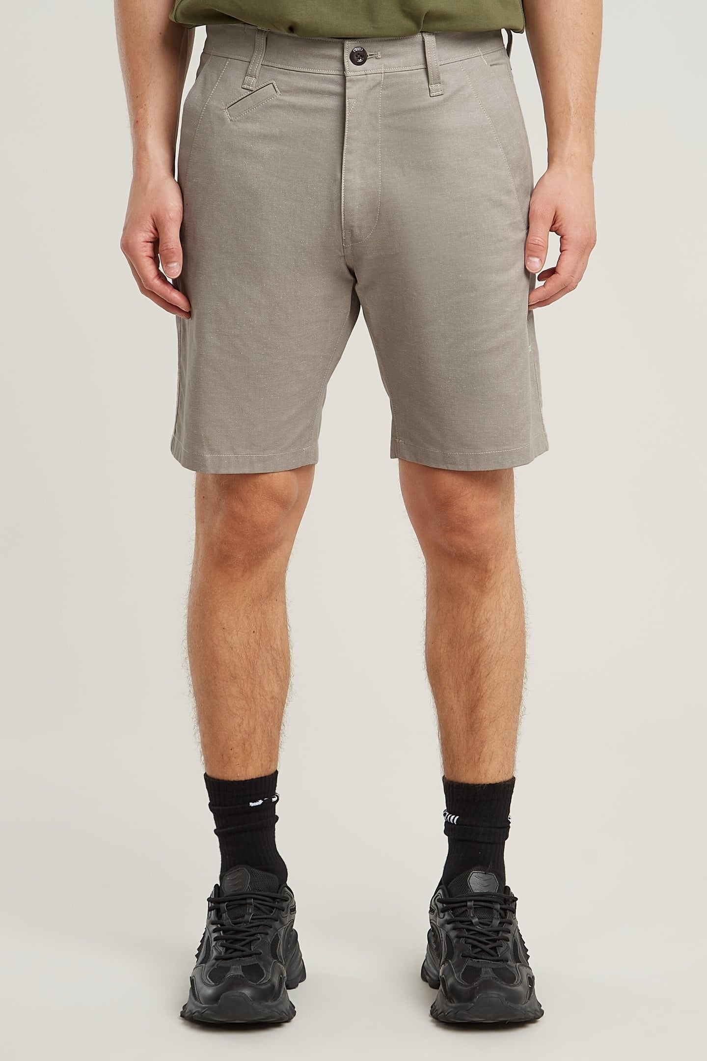 BRONSON 3.0 SLIM CHINO SHORT TOGGEE/MILK DOBBY 2