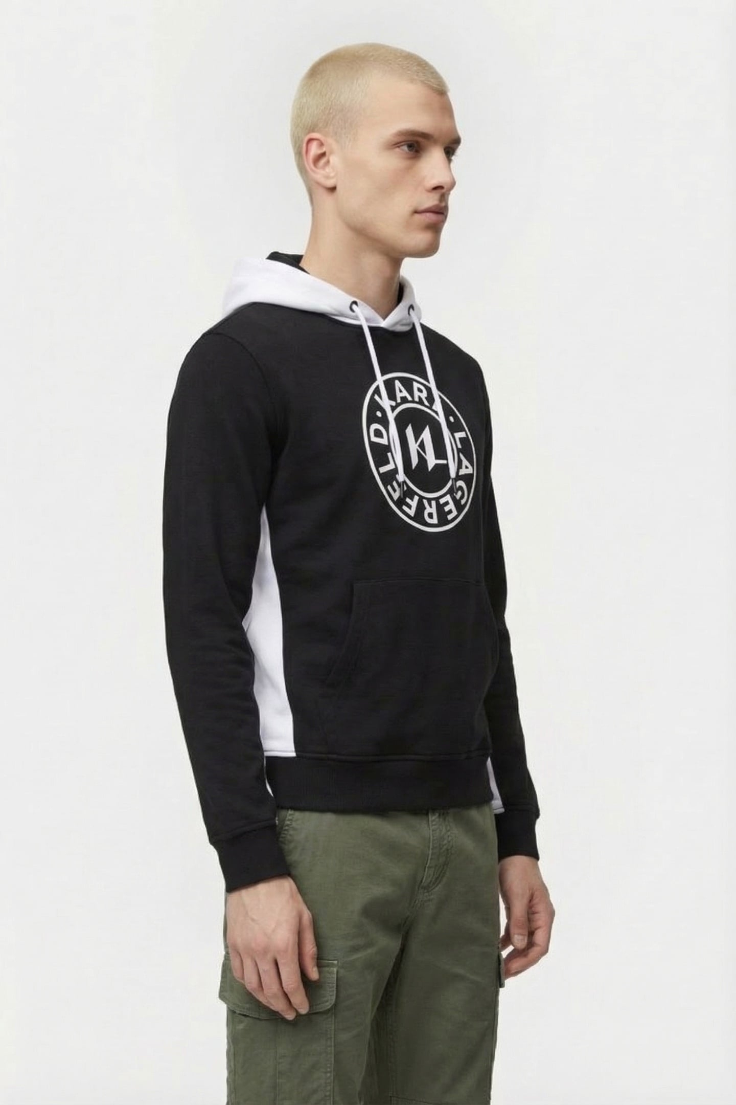 BLACK/WHITE SWEAT HOODY 3