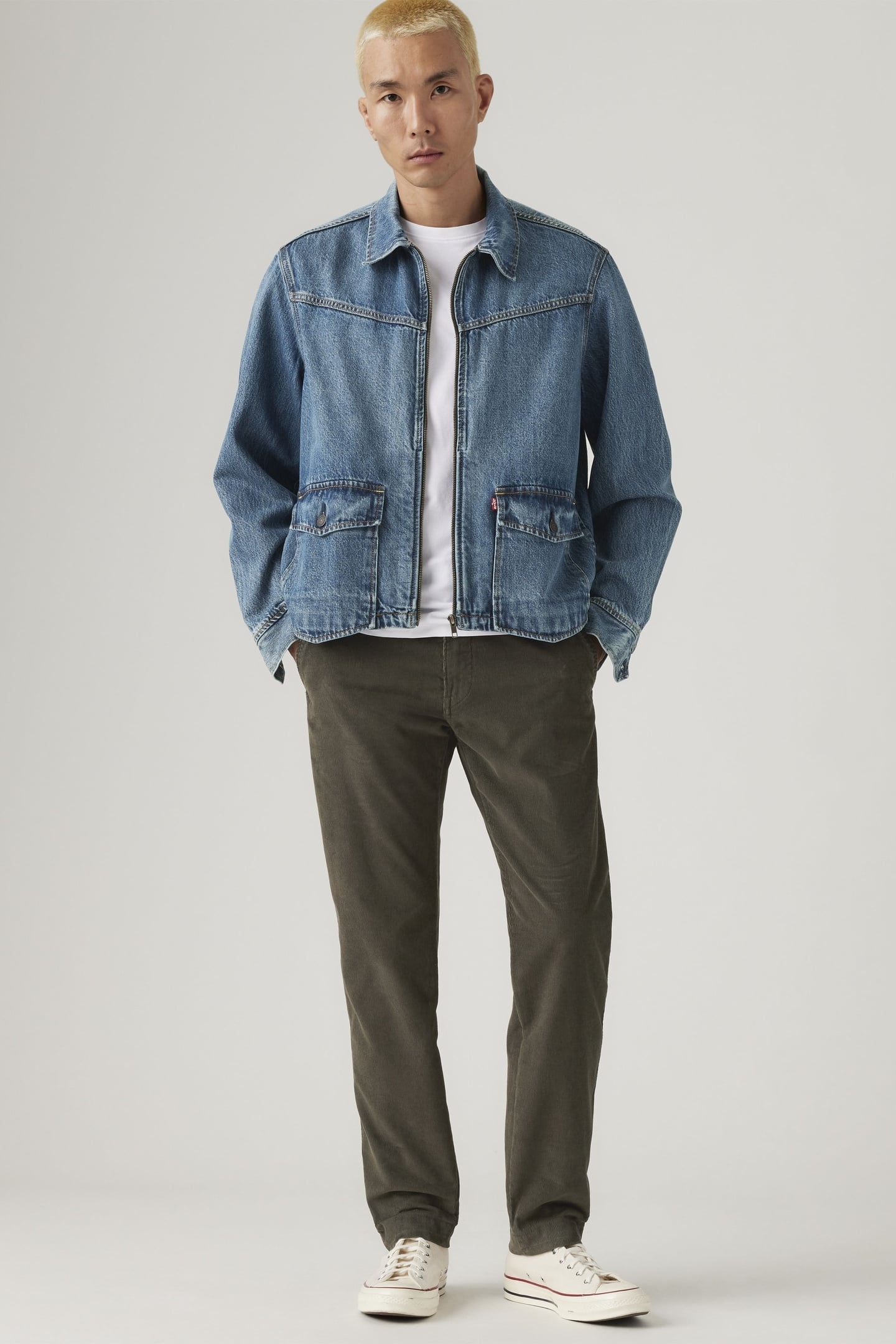 XX STANDARD TAPER CORDUROY CHINOS BROWN 2