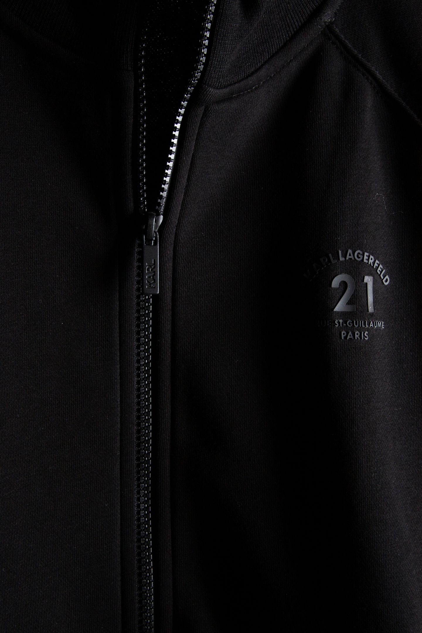 BLACK SWEAT ZIP JACKET 5